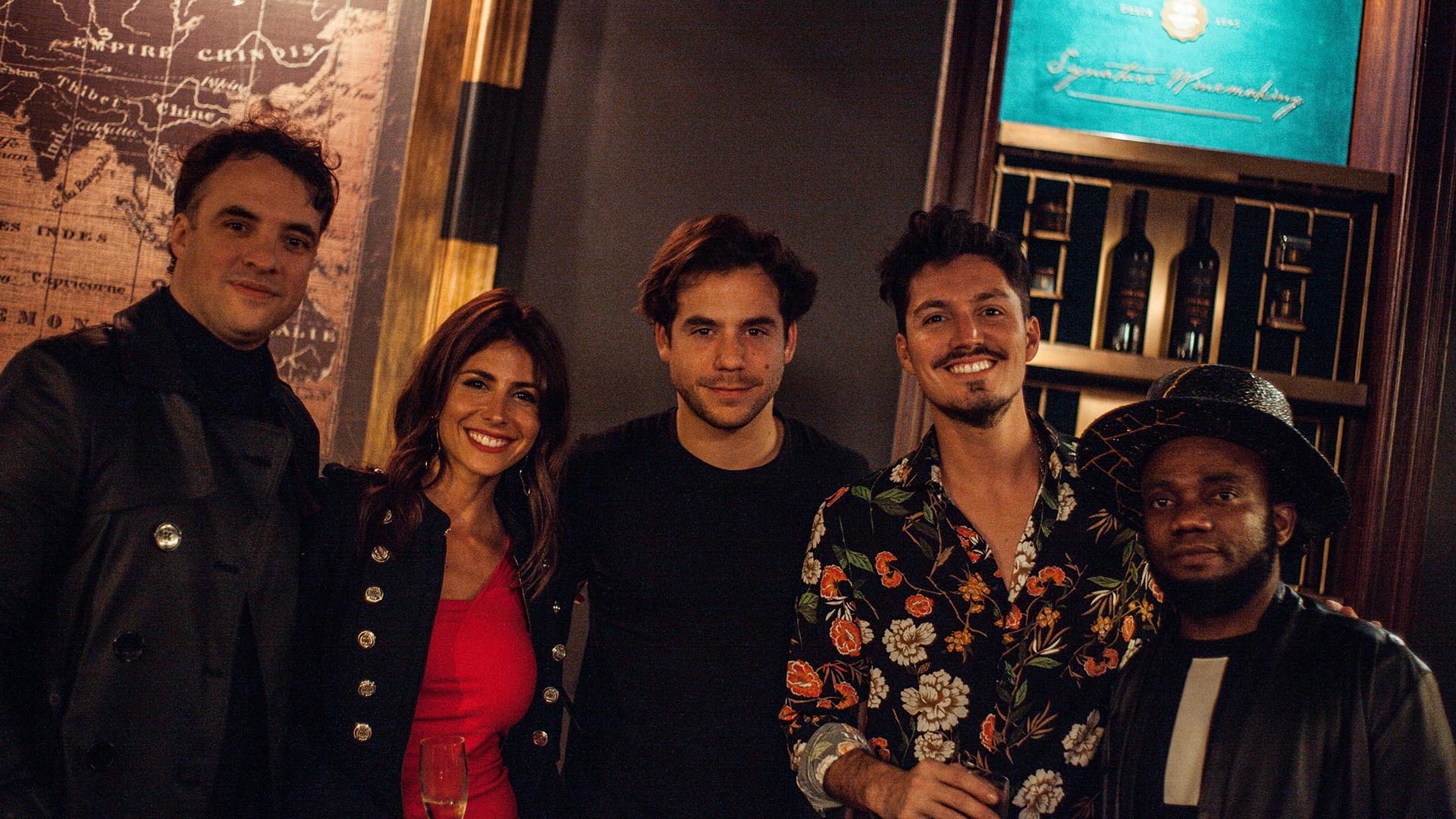 Mariano Marquevich, Majo Martino, Fernando Dente, Guido Zaffora y DJ Nomanz