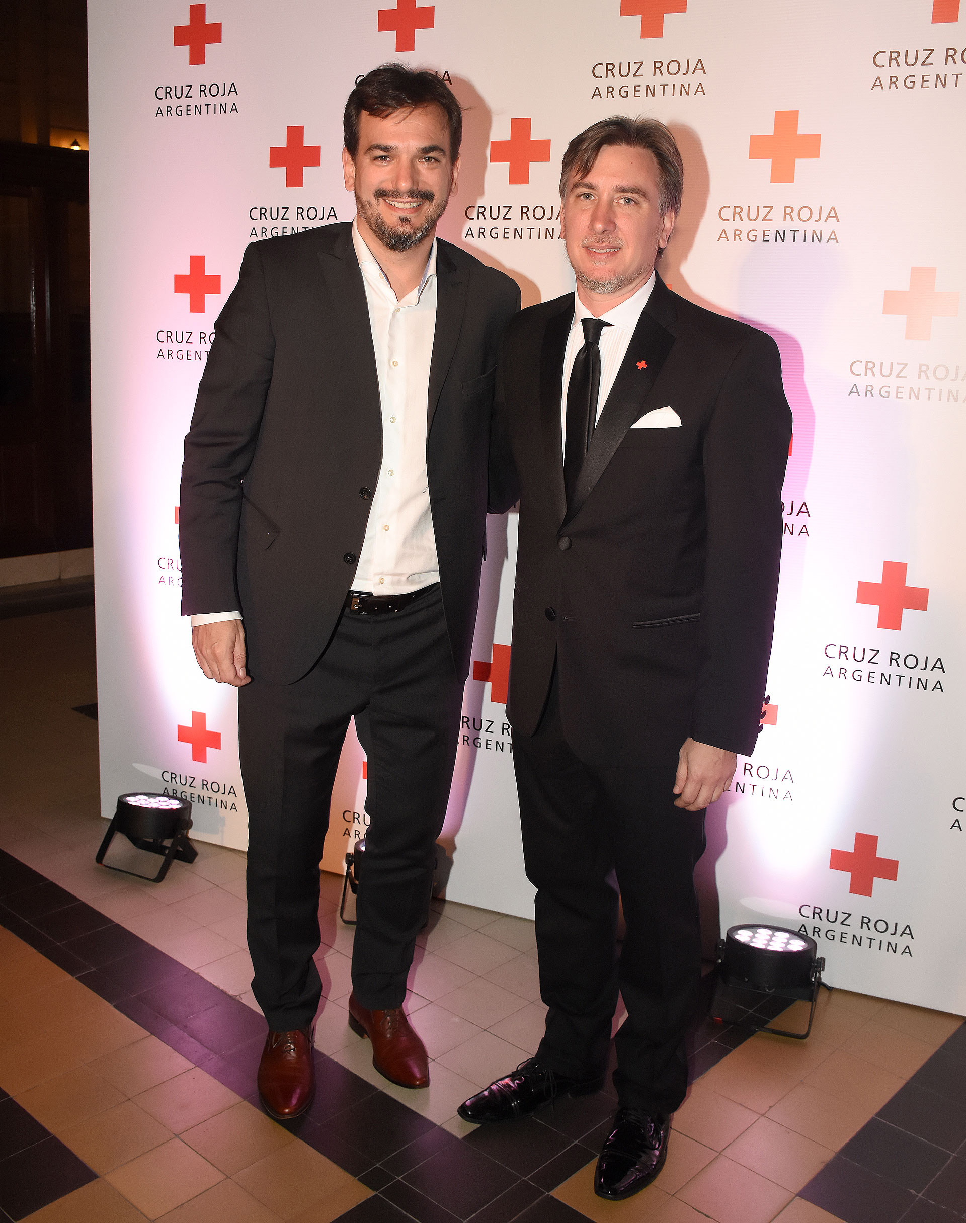 El director del Banco Provincia, Sebastián Galmarini, y Diego Tipping