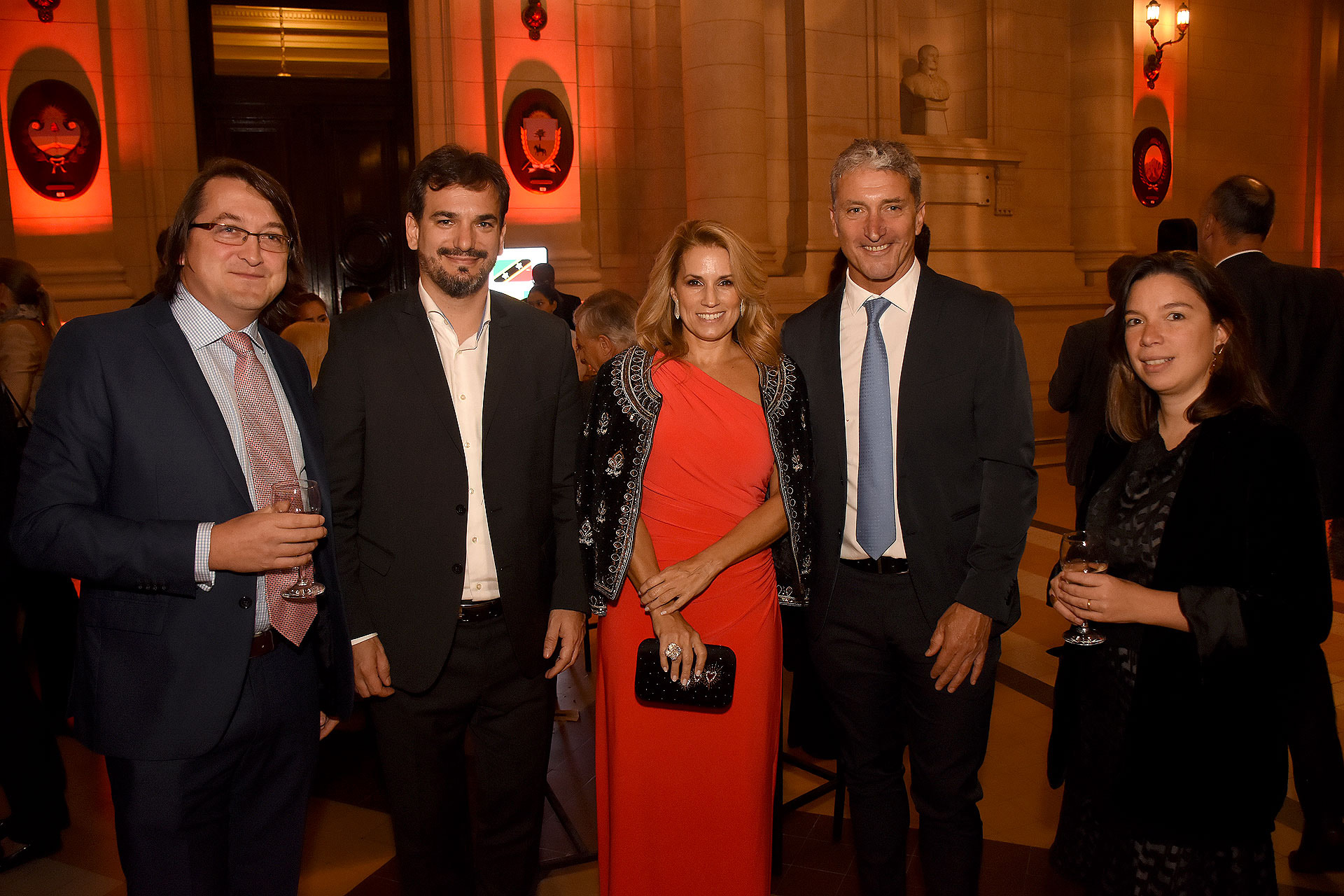 Bennie Mander, Sebastián Galmarini, Érica Blau, José Scioli y Valentina Mander