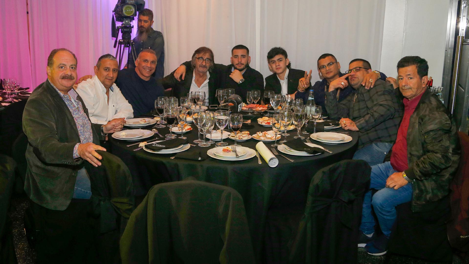 La mesa del “Chino” Maidana en la gala