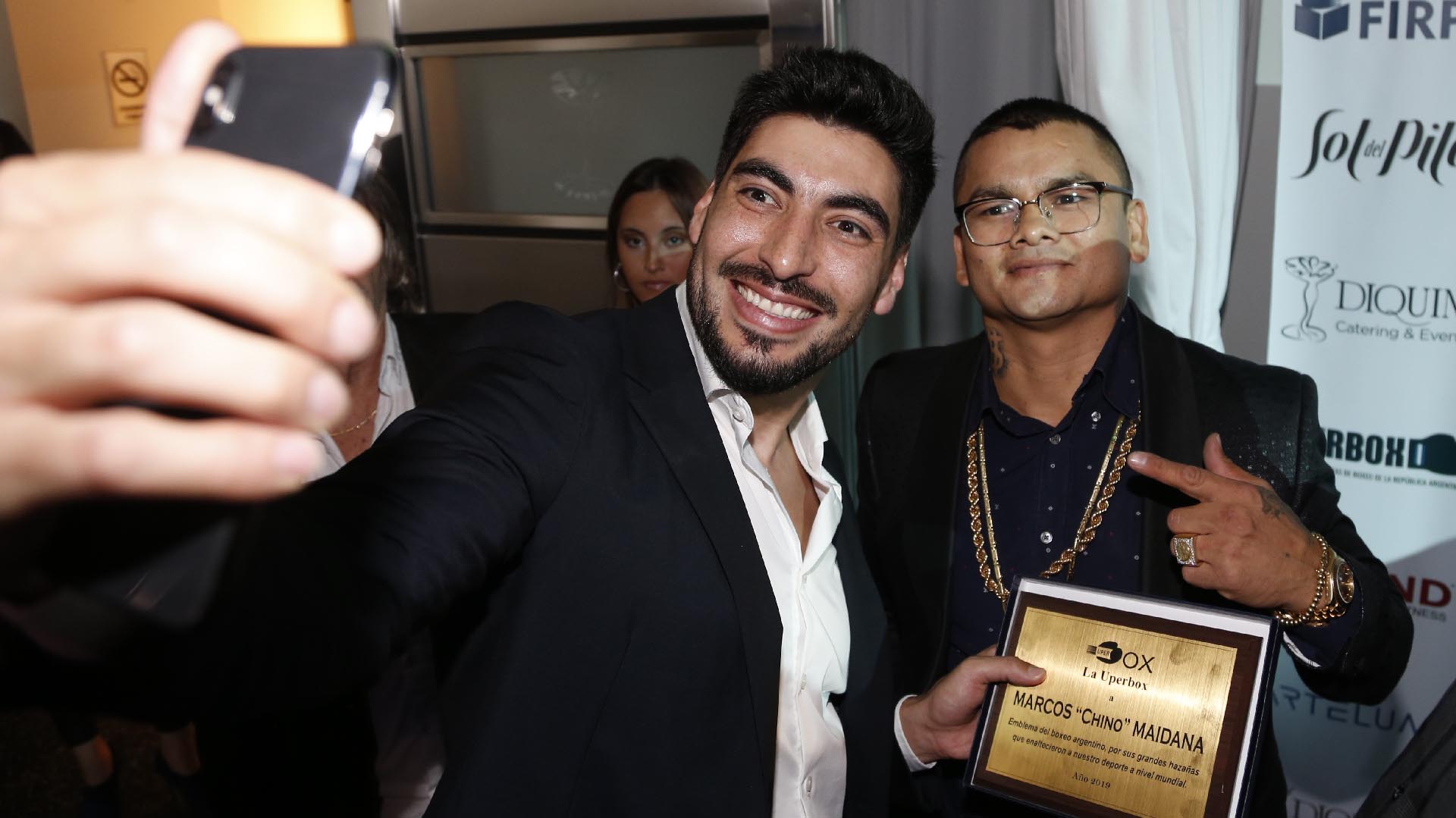 La selfie de Moyano con el “Chino” Maidana