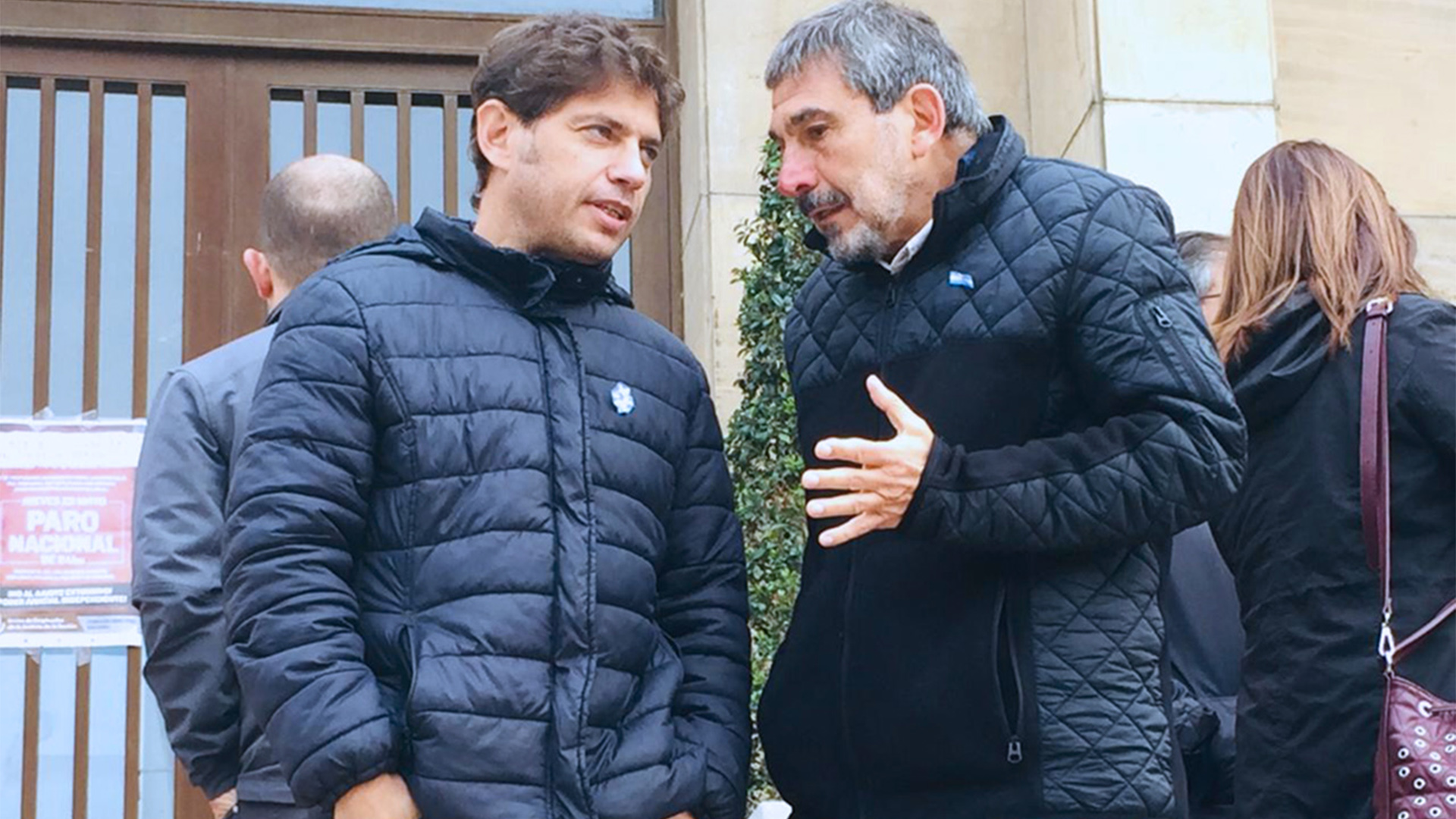 Axel Kicillof junto a Roberto Salvarezza