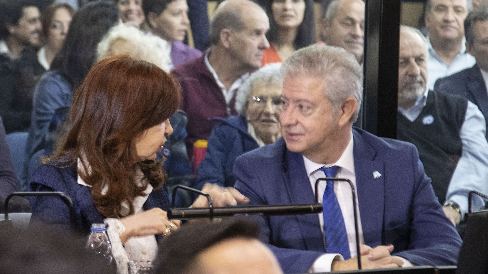 Cristina y su abogado, Carlos Beraldi (foto NA: JUAN VARGAS)
