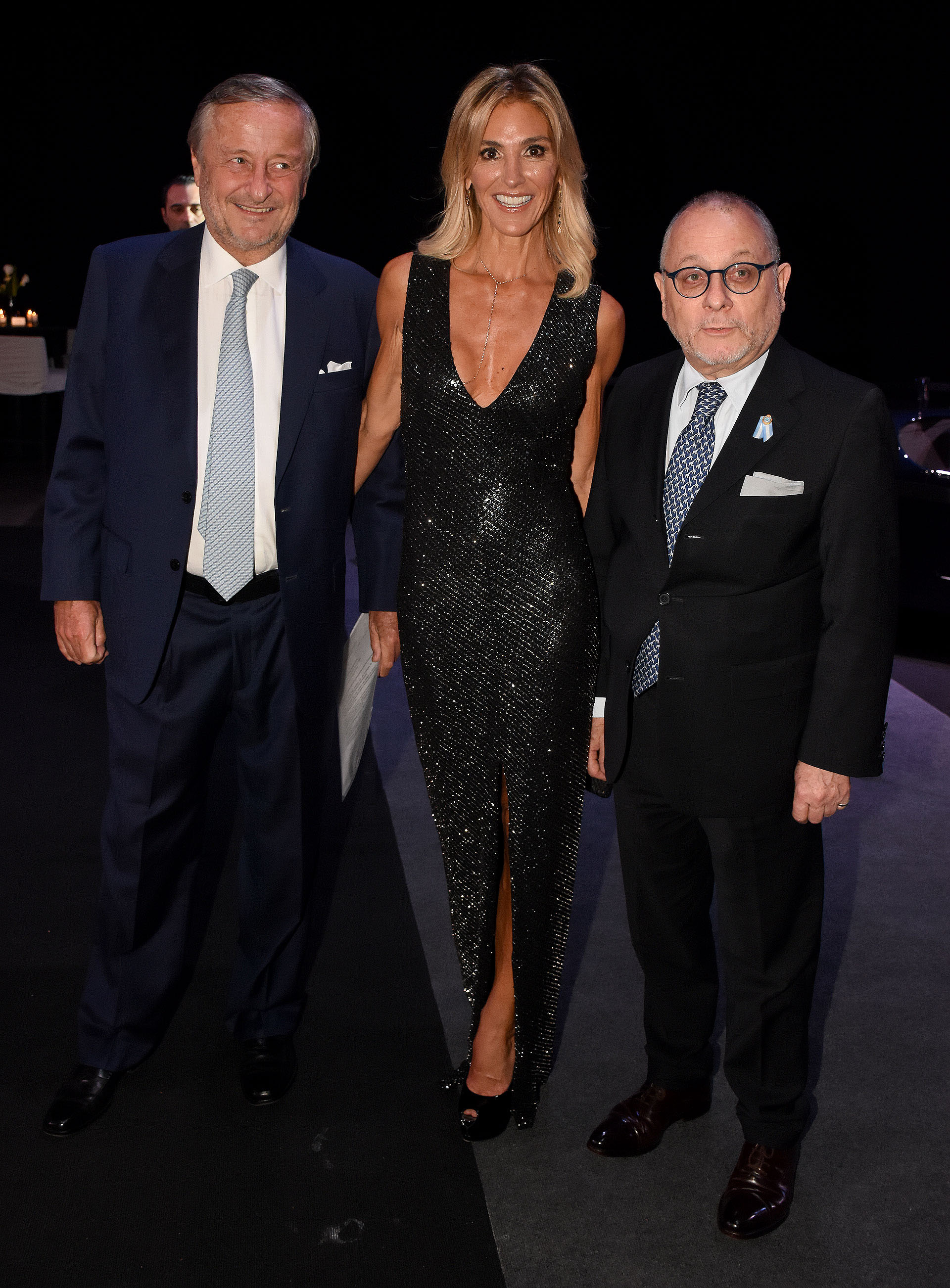 Cristiano Rattazzi, Gabriela Castellani y el Canciller Jorge Faurie