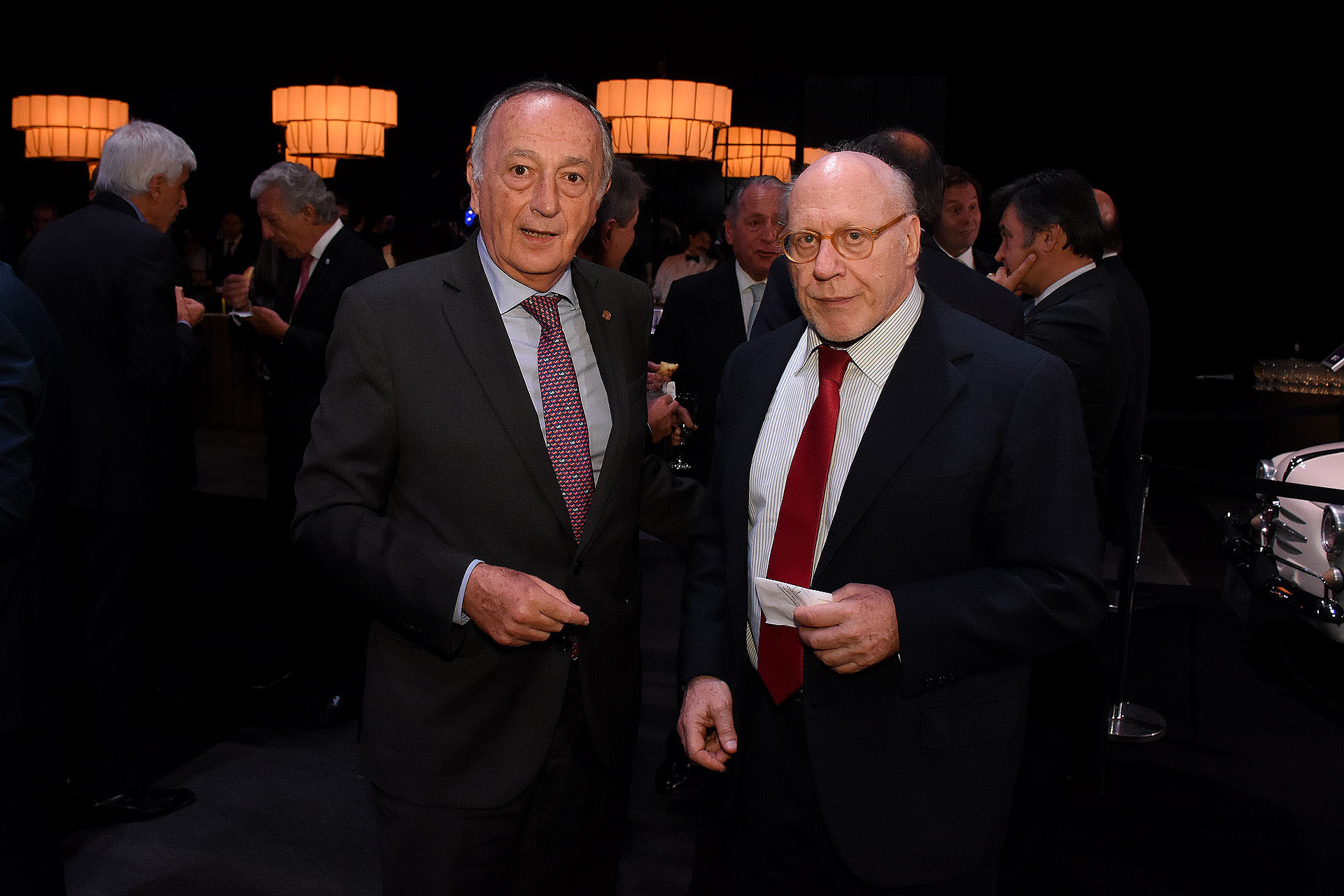 Miguel Acevedo y Julio Cesar Crivelli, titular de la Cámara Argentina de la Construcción