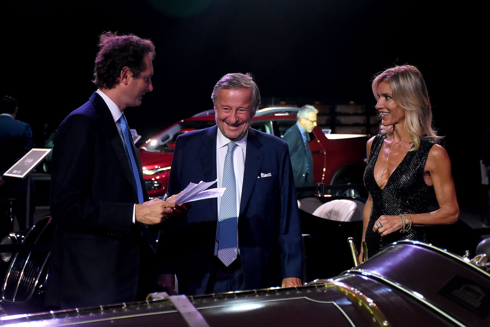 John Elkann, Cristiano Rattazzi y Gabriela Castellani