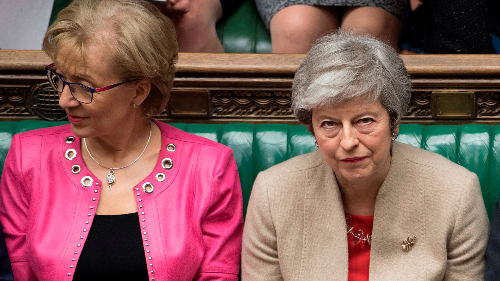 Andrea Leadsom junto a Theresa May (Reuters)