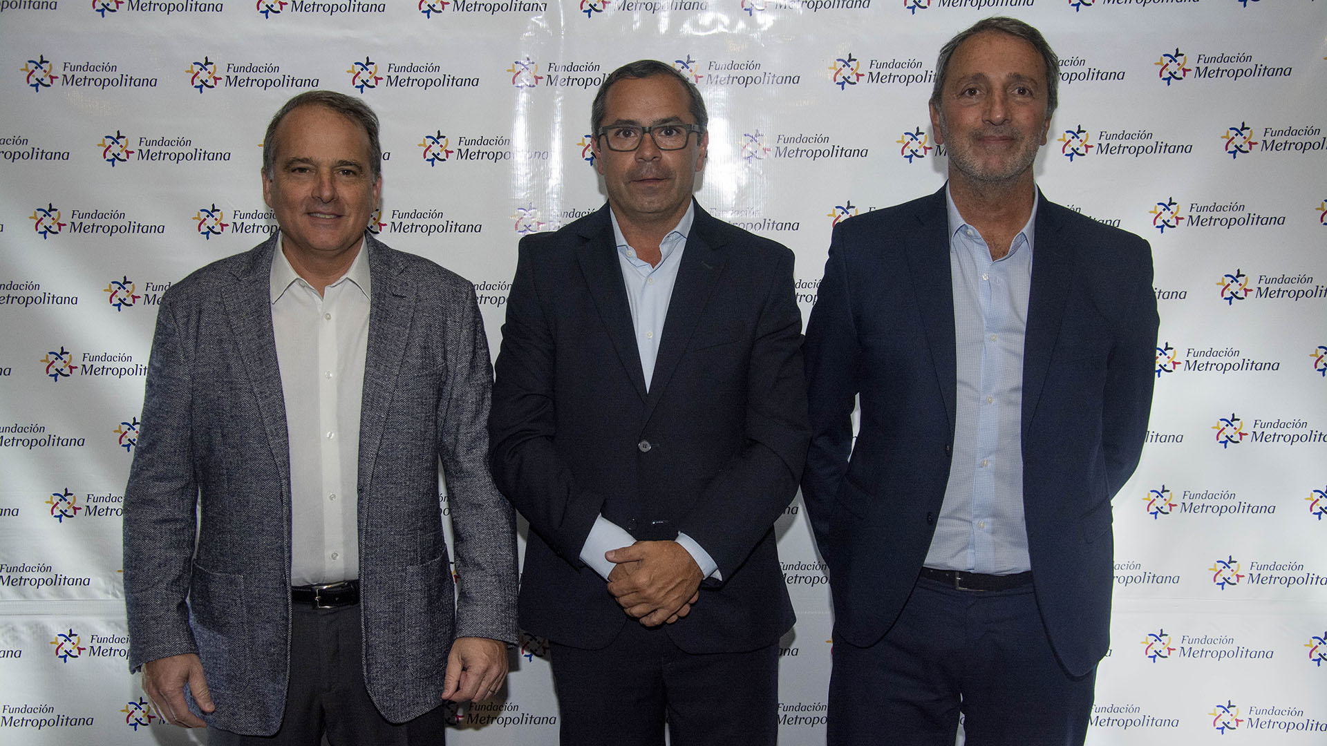 Alberto Términe, gerente general de CEAMSE y Eduardo Ricciutti, presidente, junto a Gastón Urquiza