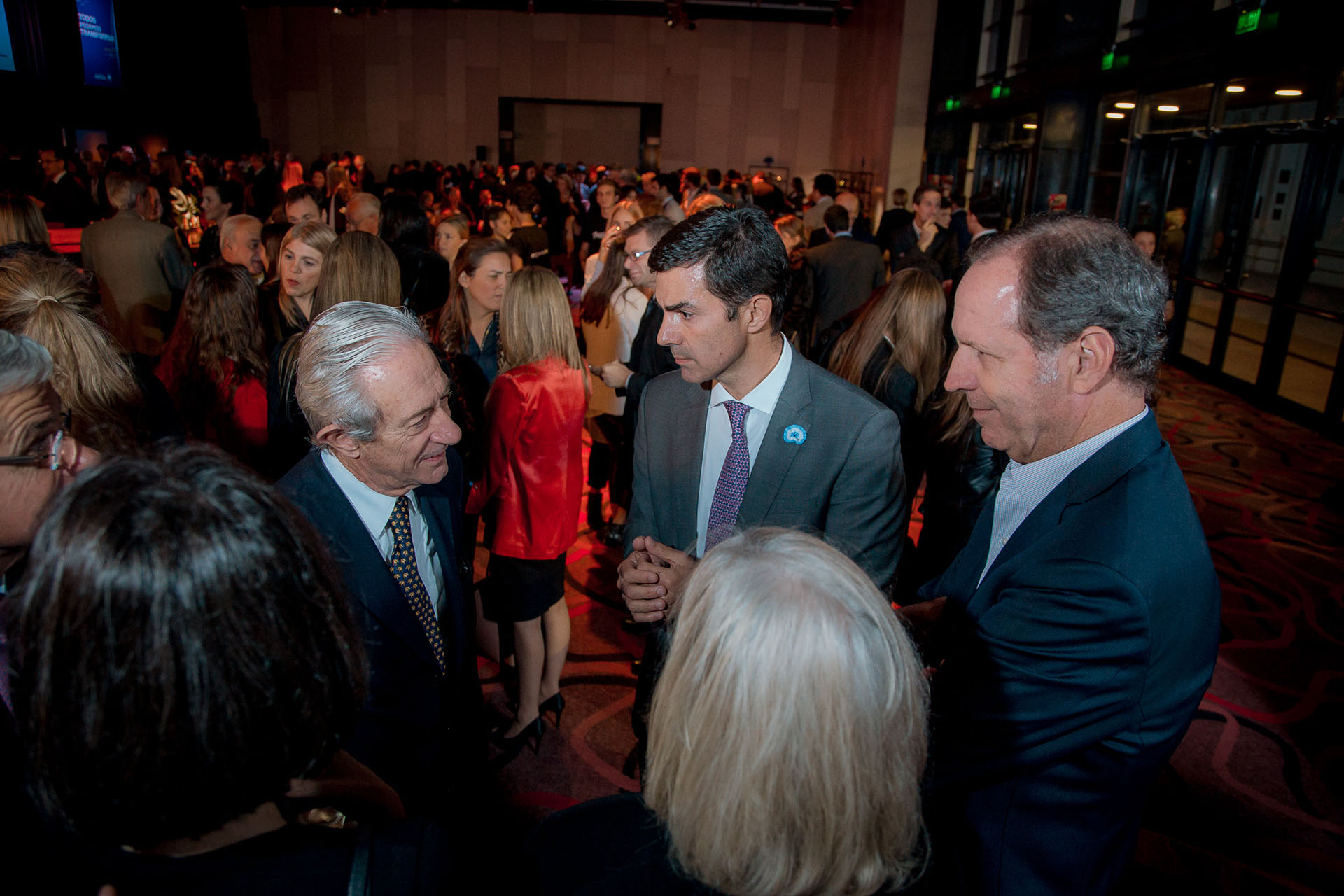 Juan José Llach, Juan Manuel Urtubey y Miguel Blaquier