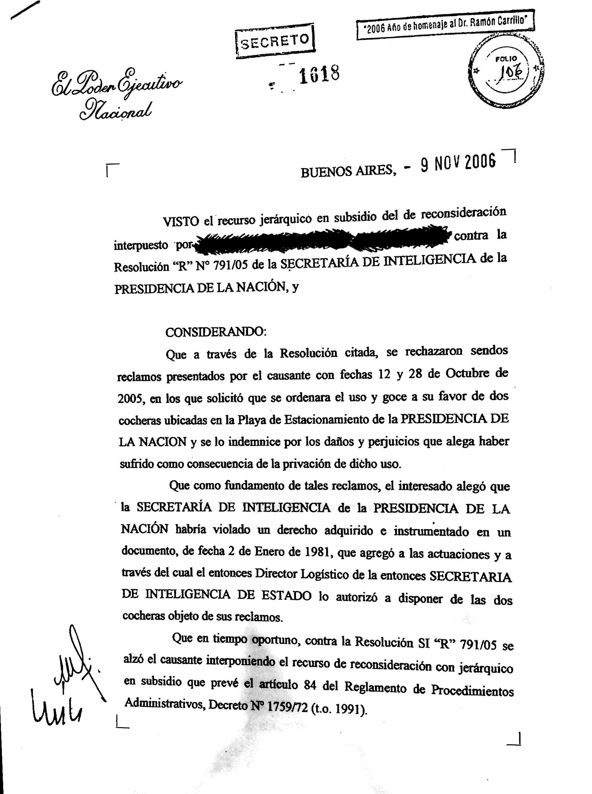 Decretos Secretos en Democracia