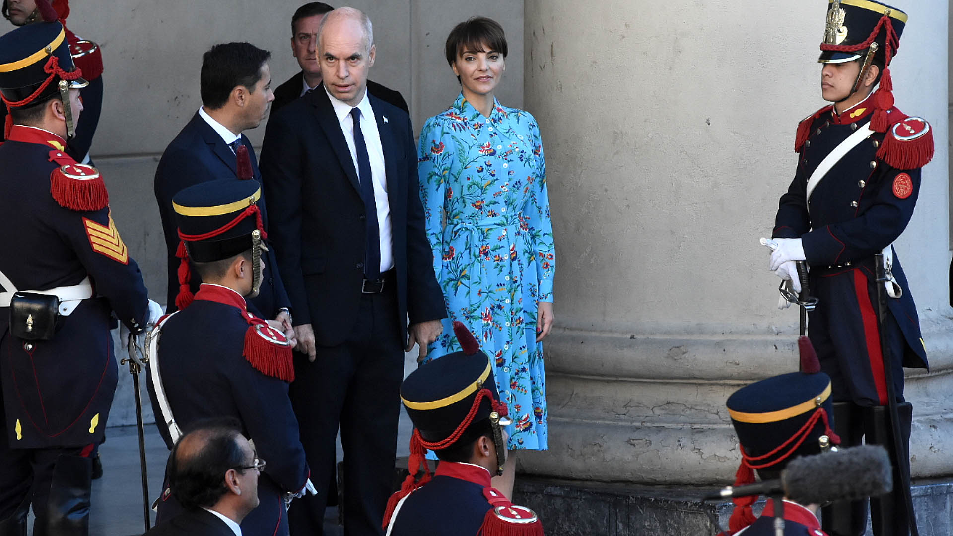 El Jefe de Gobierno, Horacio Rodríguez Larreta, junto a su mujer Bárbara Diez