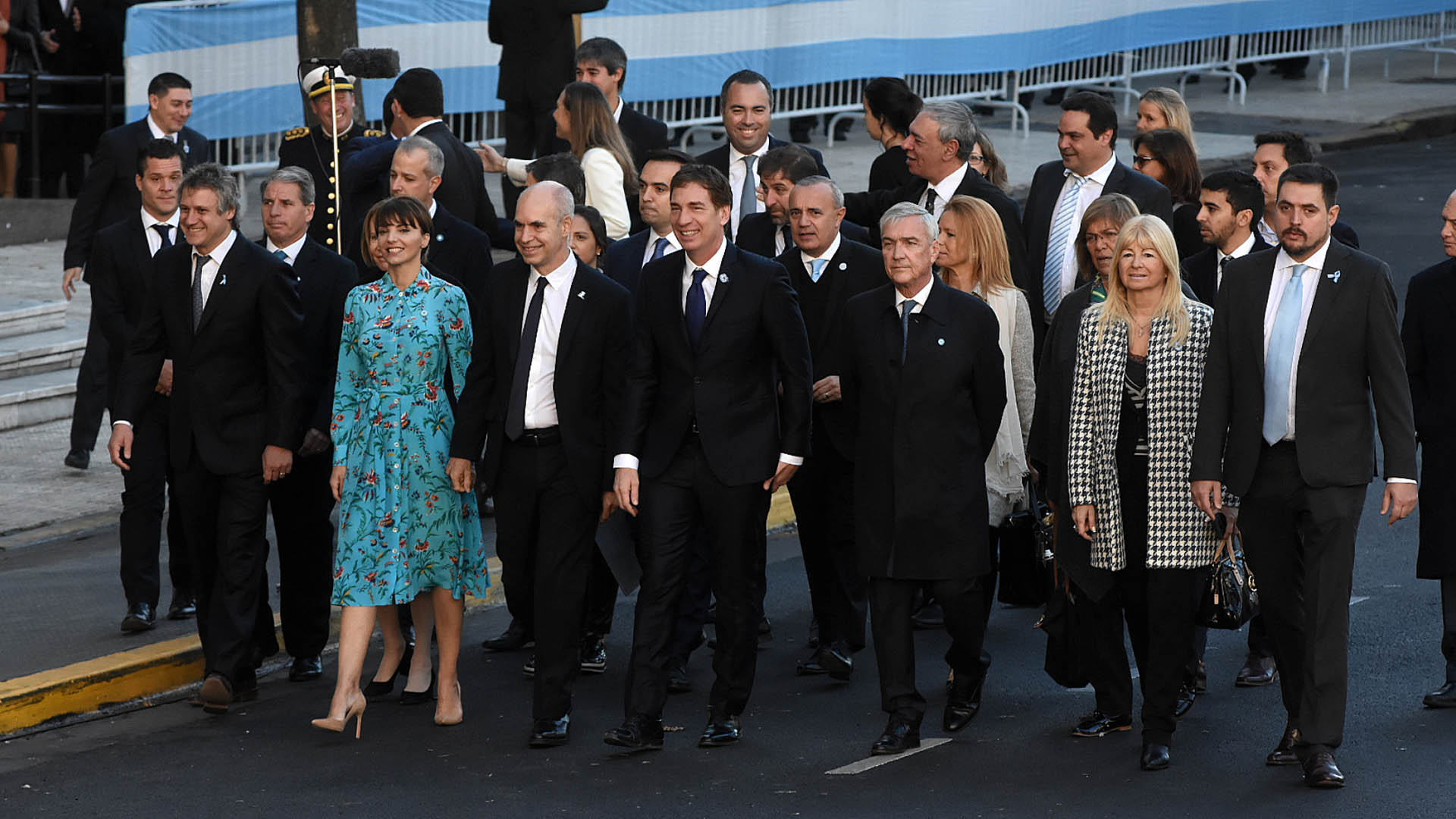 El Jefe de Gobierno porteño, Horacio Rodríguez Larreta, y el vicejefe, Diego Santilli, también estuvieron en el Tedeum por el 25 de Mayo