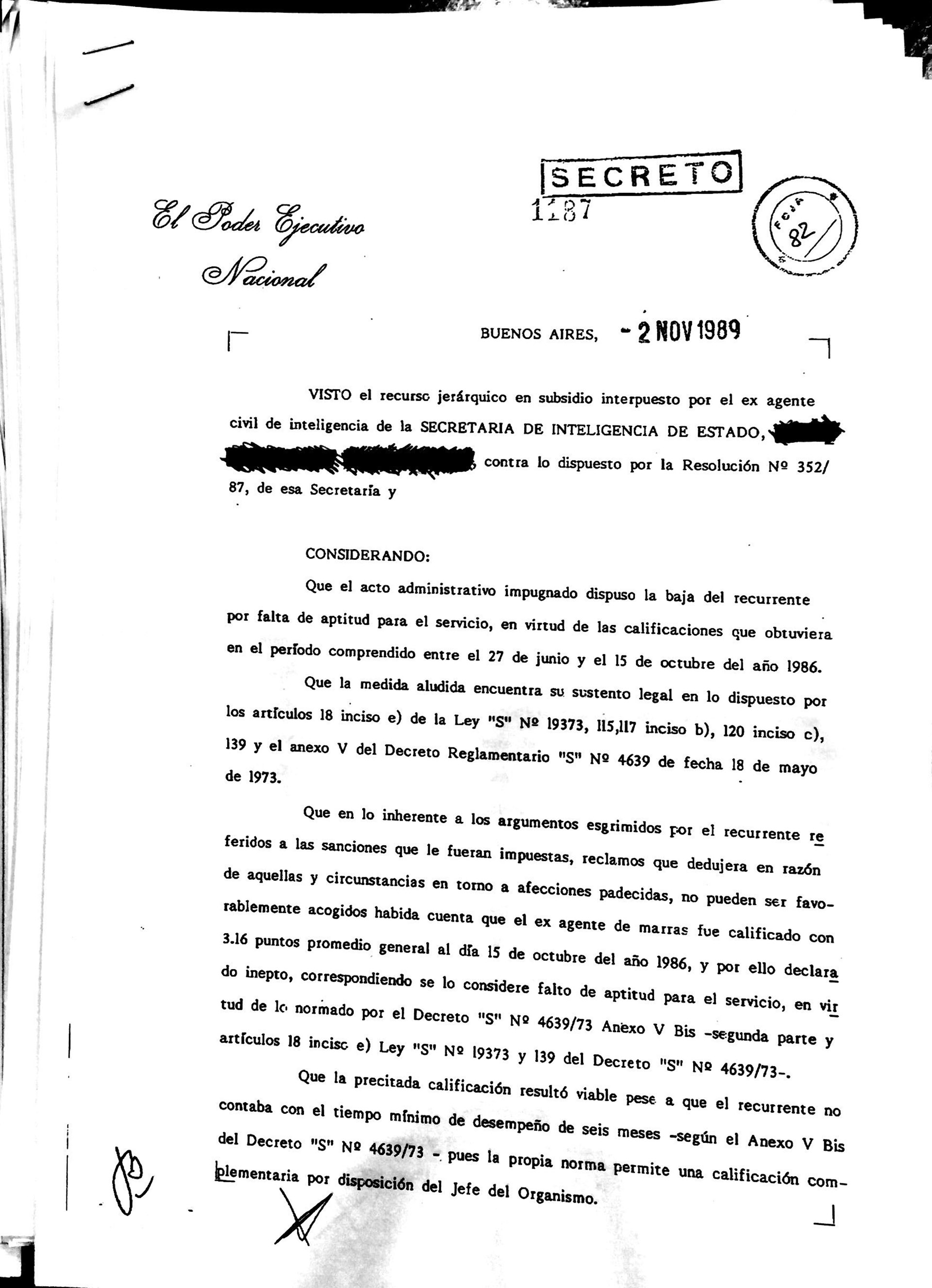 Decretos secretos en Democracia (2)