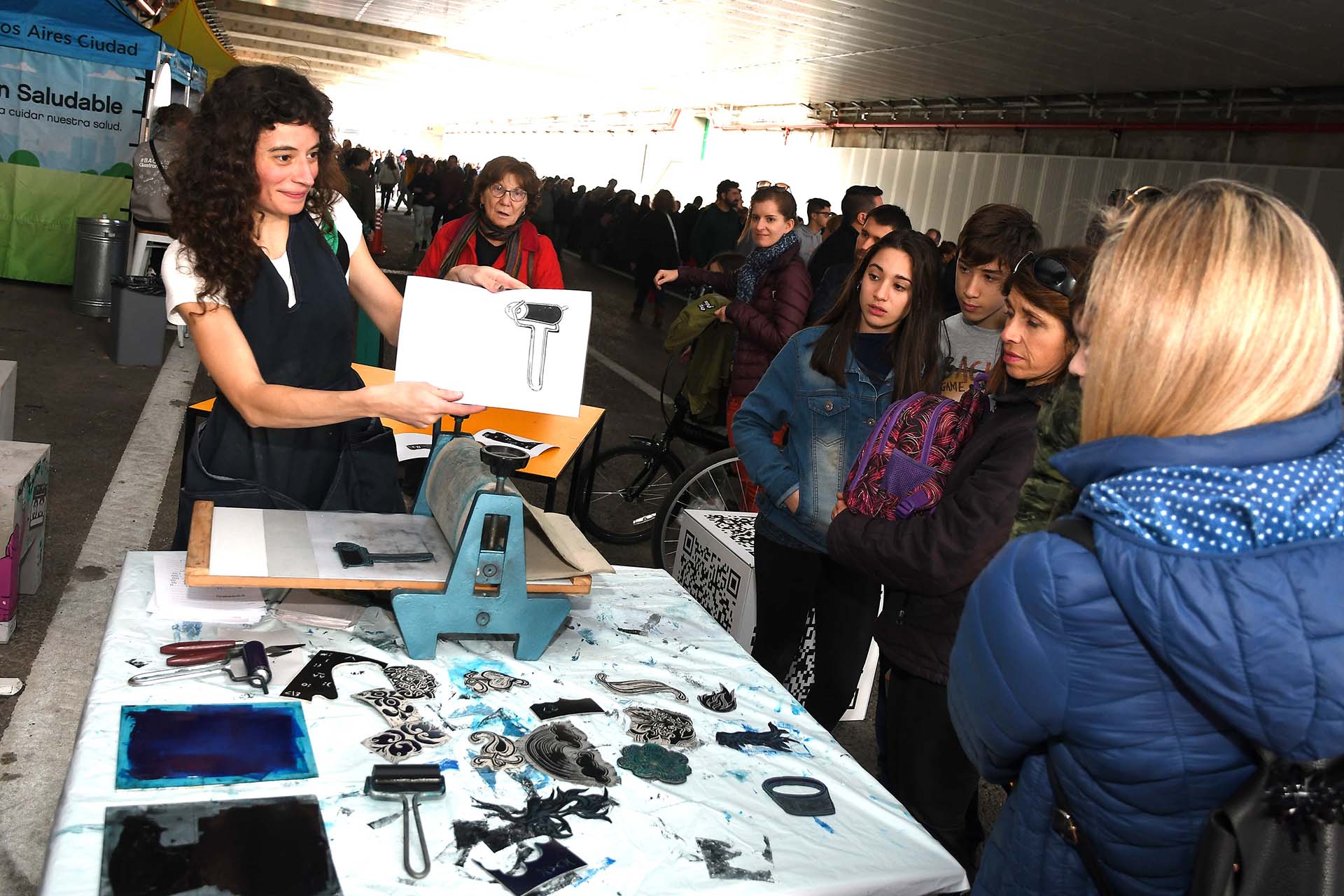 También hubo espacio para una feria para los vecinos