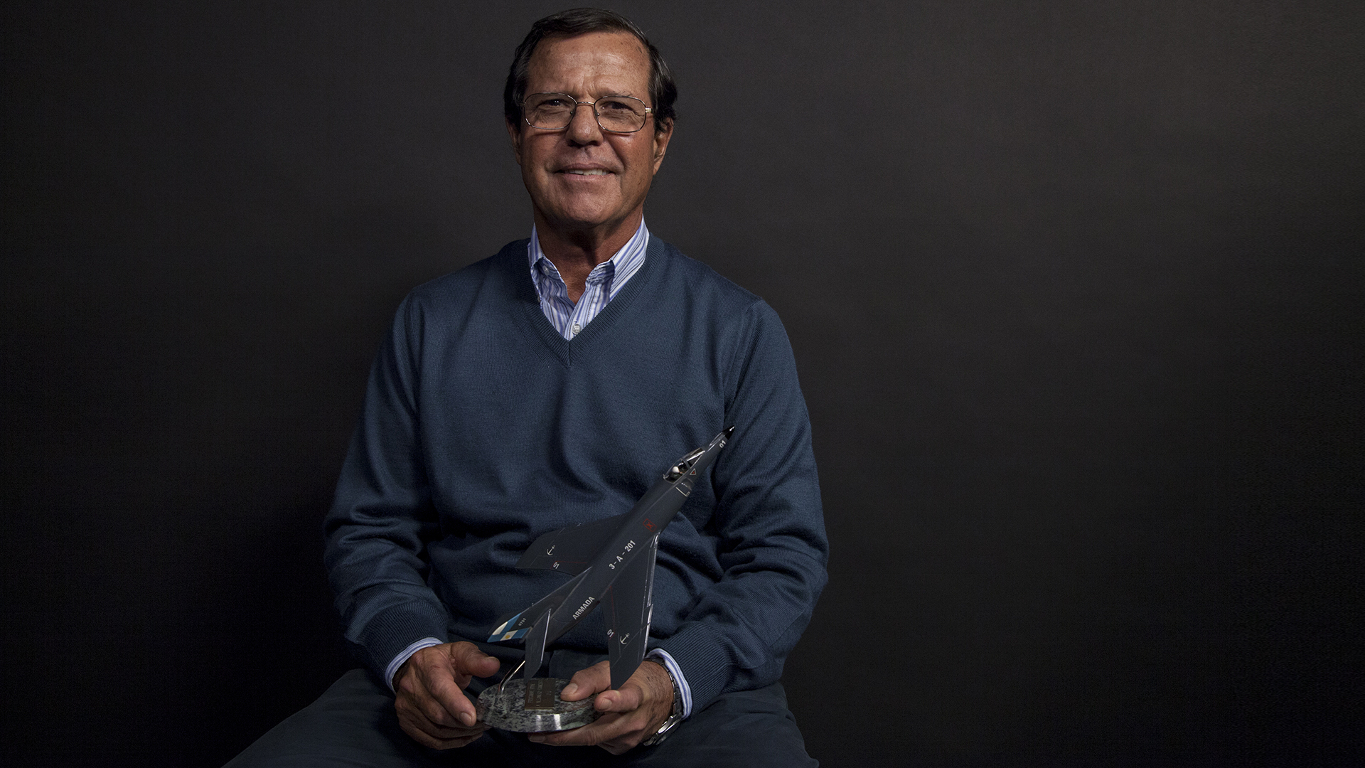 El actual Capitán de Navío (RE) Alejandro Francisco lanzó el último Exocet contra el Invencible (Crédito: Santiago Saferstein)