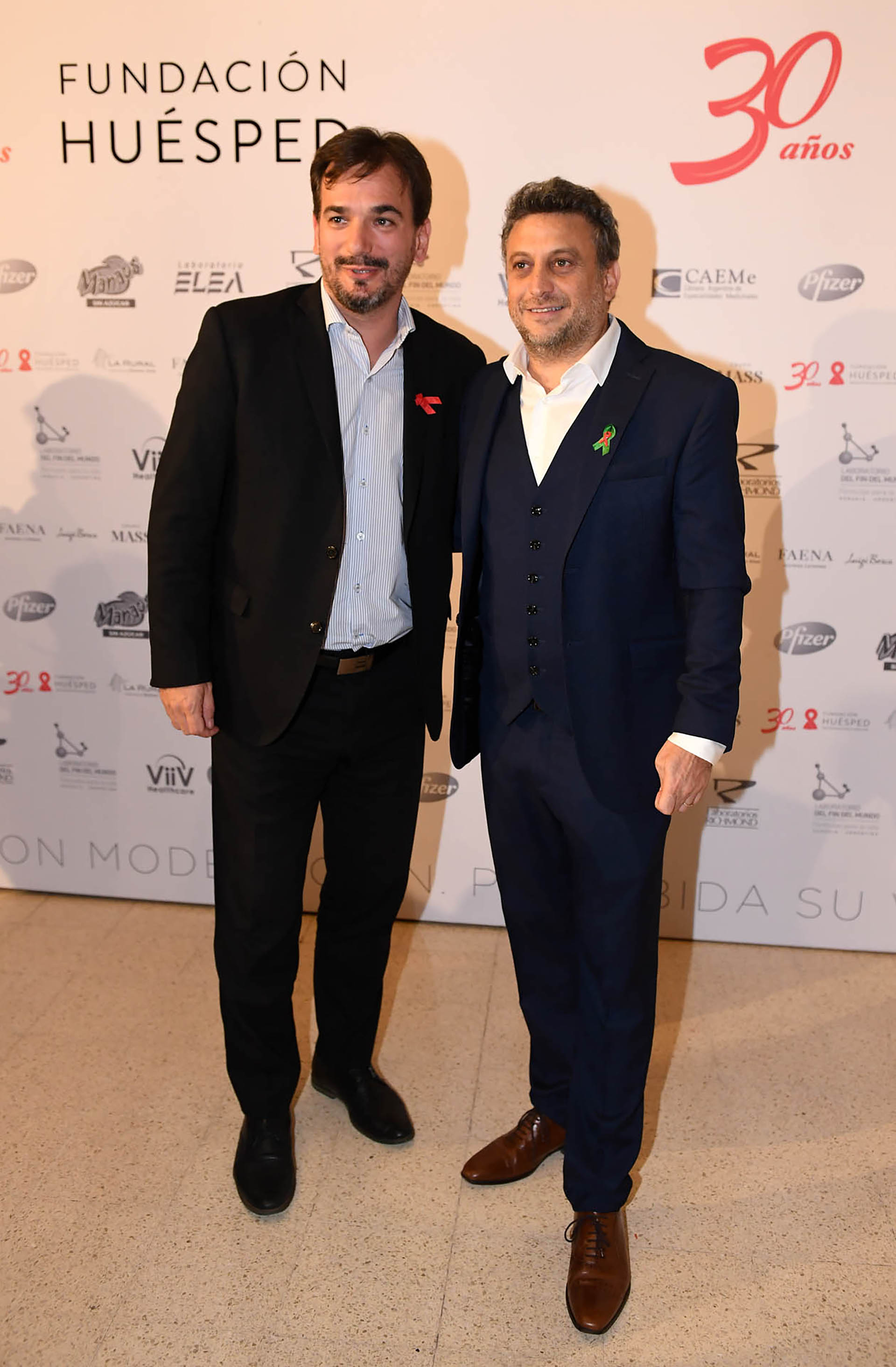 Sebastián Galmarini, director del Banco Provincia, y Leandro Cahn
