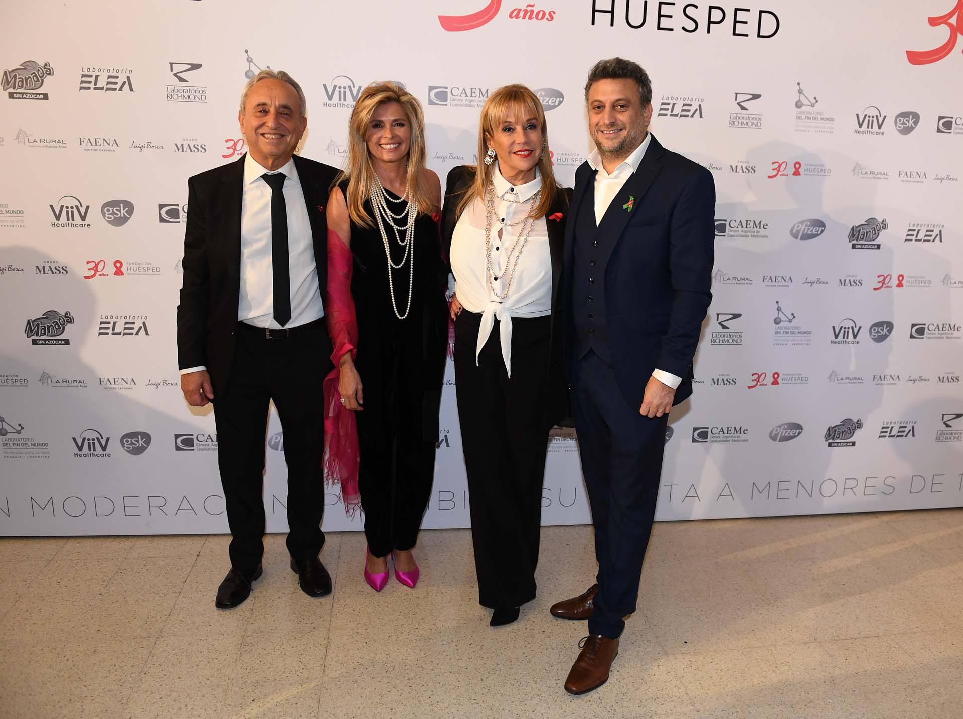 Pedro y Leandro Cahn reciben a la ex senadora nacional, María Laura Leguizamón, y a Marcela Tinayre