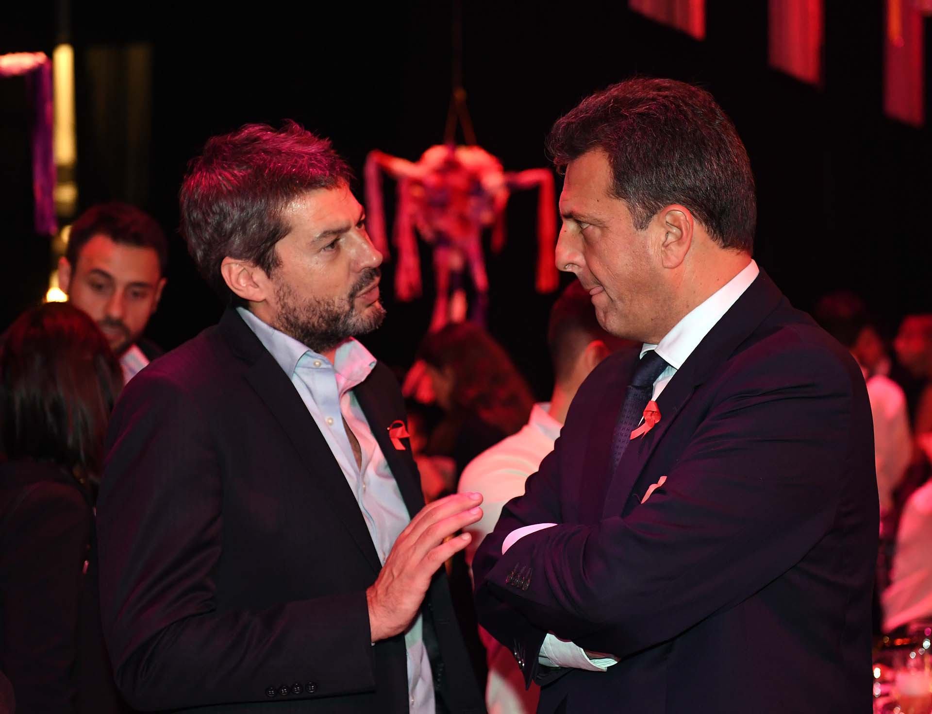 Matías Lammens y Sergio Massa
