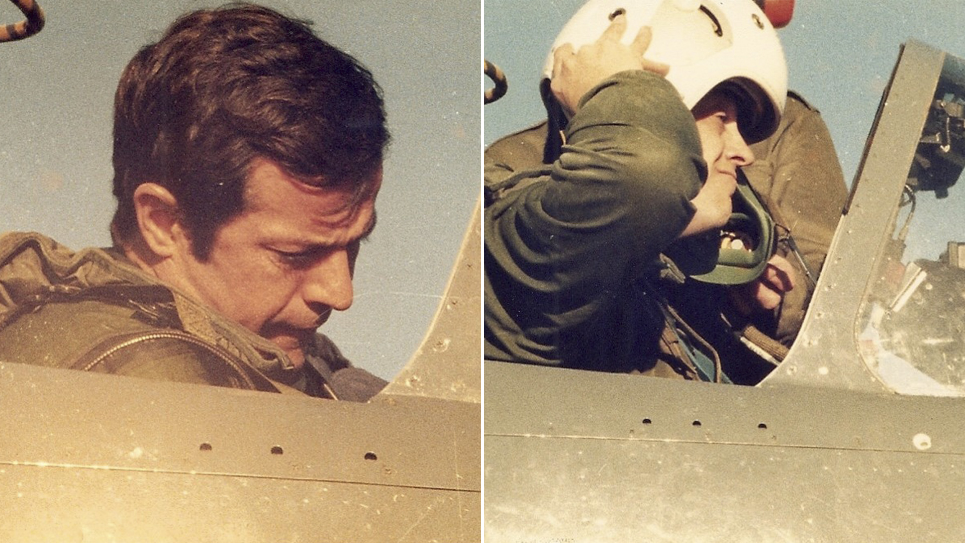 Los pilotos de la Armada Alejandro Francisco y Luis Collavino