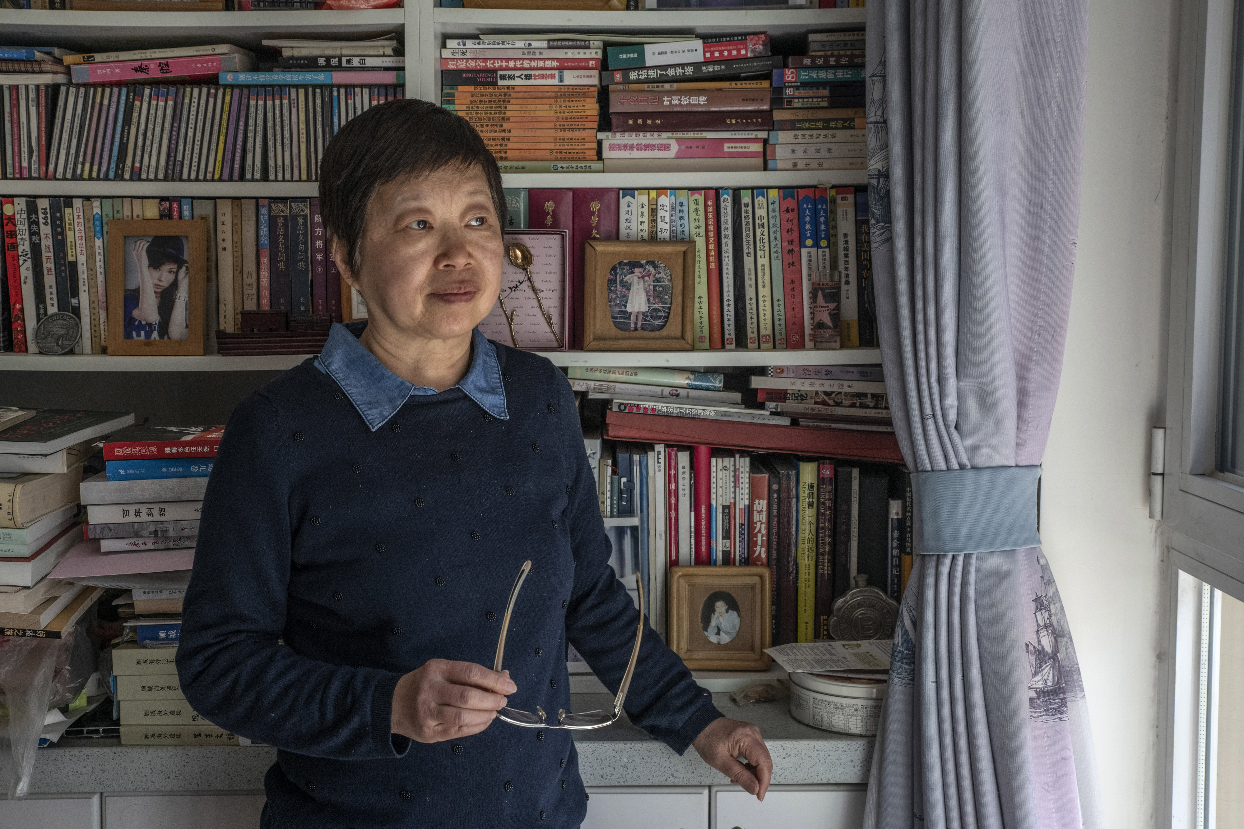 Jiang Lin en su casa de Beijing (The New York Times)