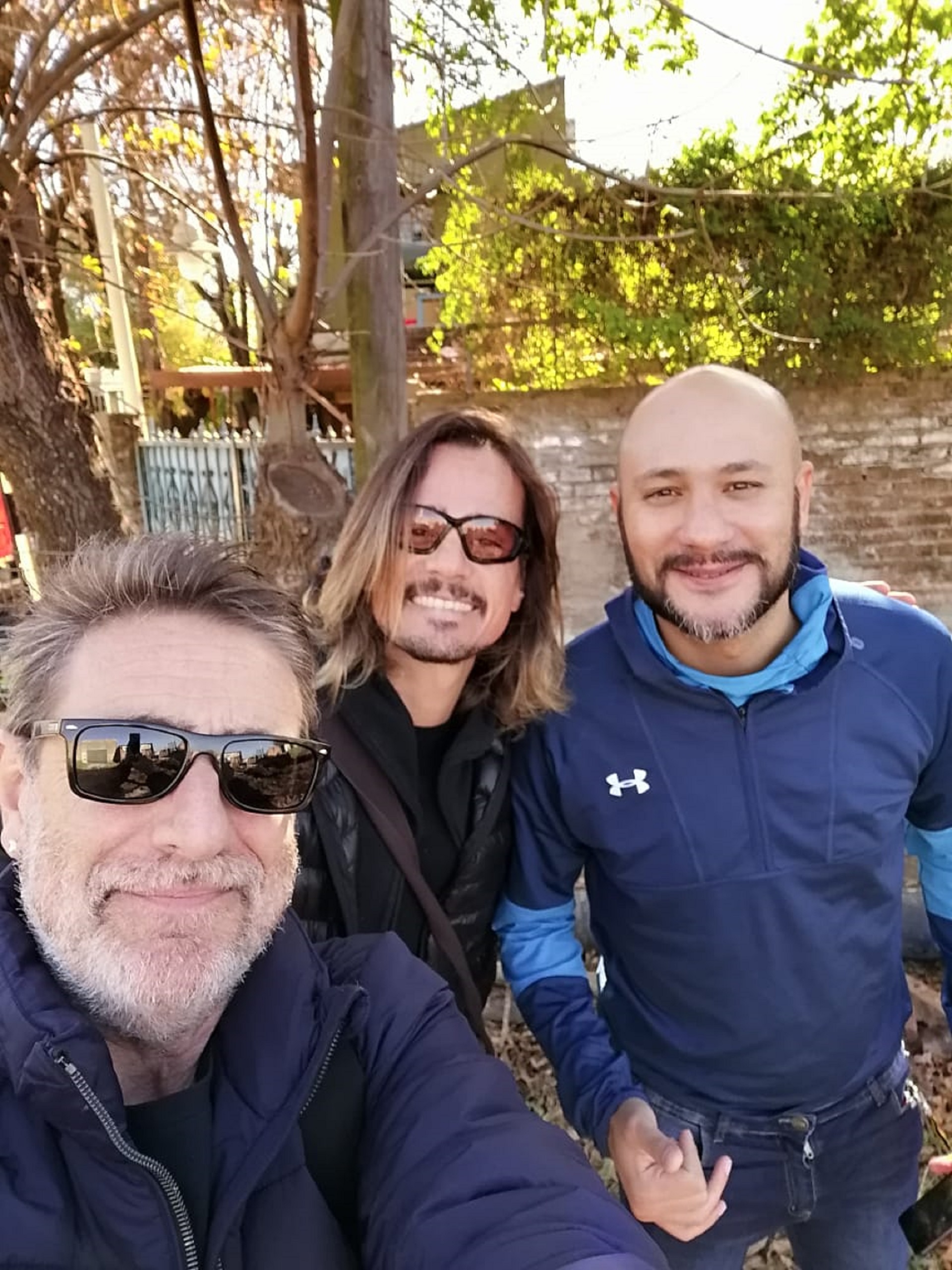 El actor junto con Christian Sancho y el director de la película, Jorge Piwowarski