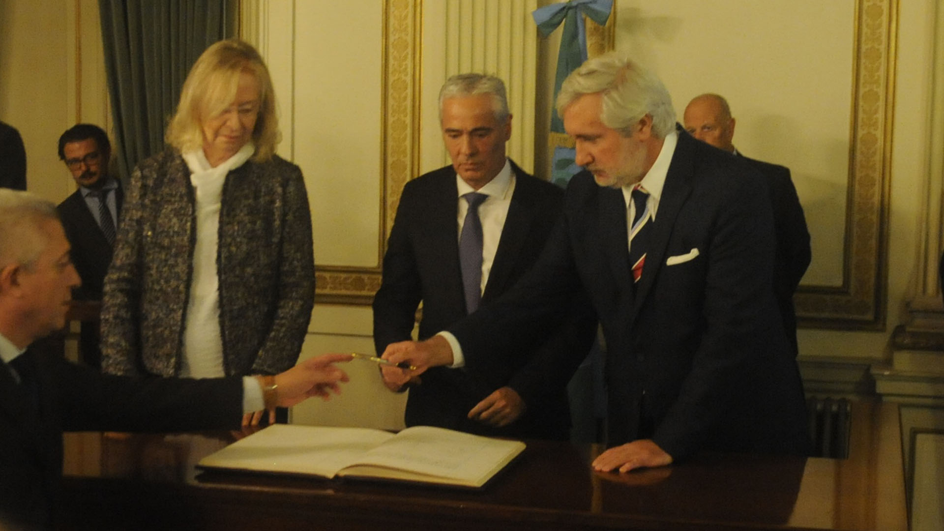 El procurador bonaerense Julio Conte Grand y la jueza Hilda Kogan (Fotos Dino Calvo)