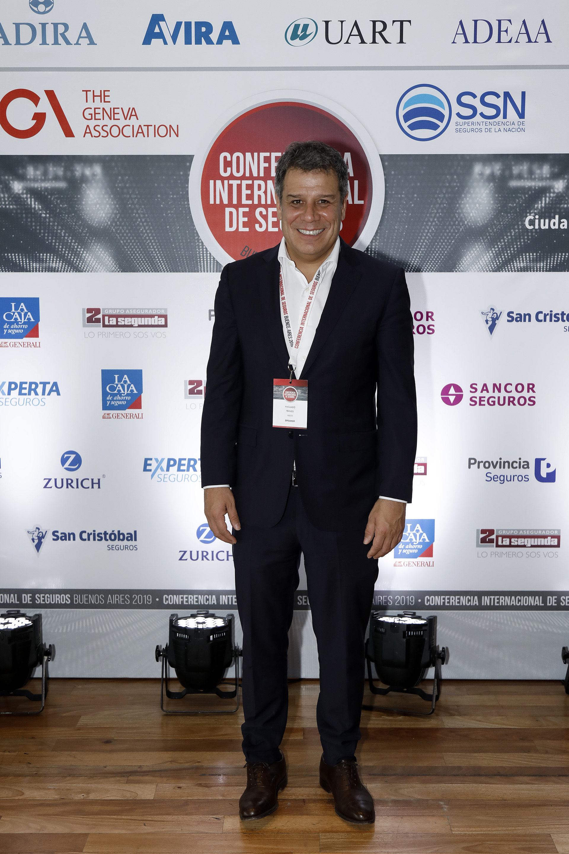El neurocientífico Facundo Manes, fundador de INECO. Esta Conferencia Internacional de Seguros se realizó como antesala de la 46ª Asamblea General Anual de la Asociación de Ginebra, considerada como el “Think tank” de seguros líder a nivel mundial, que se celebrará del 29 de mayo al 1 de junio en la Ciudad Autónoma de Buenos Aires
