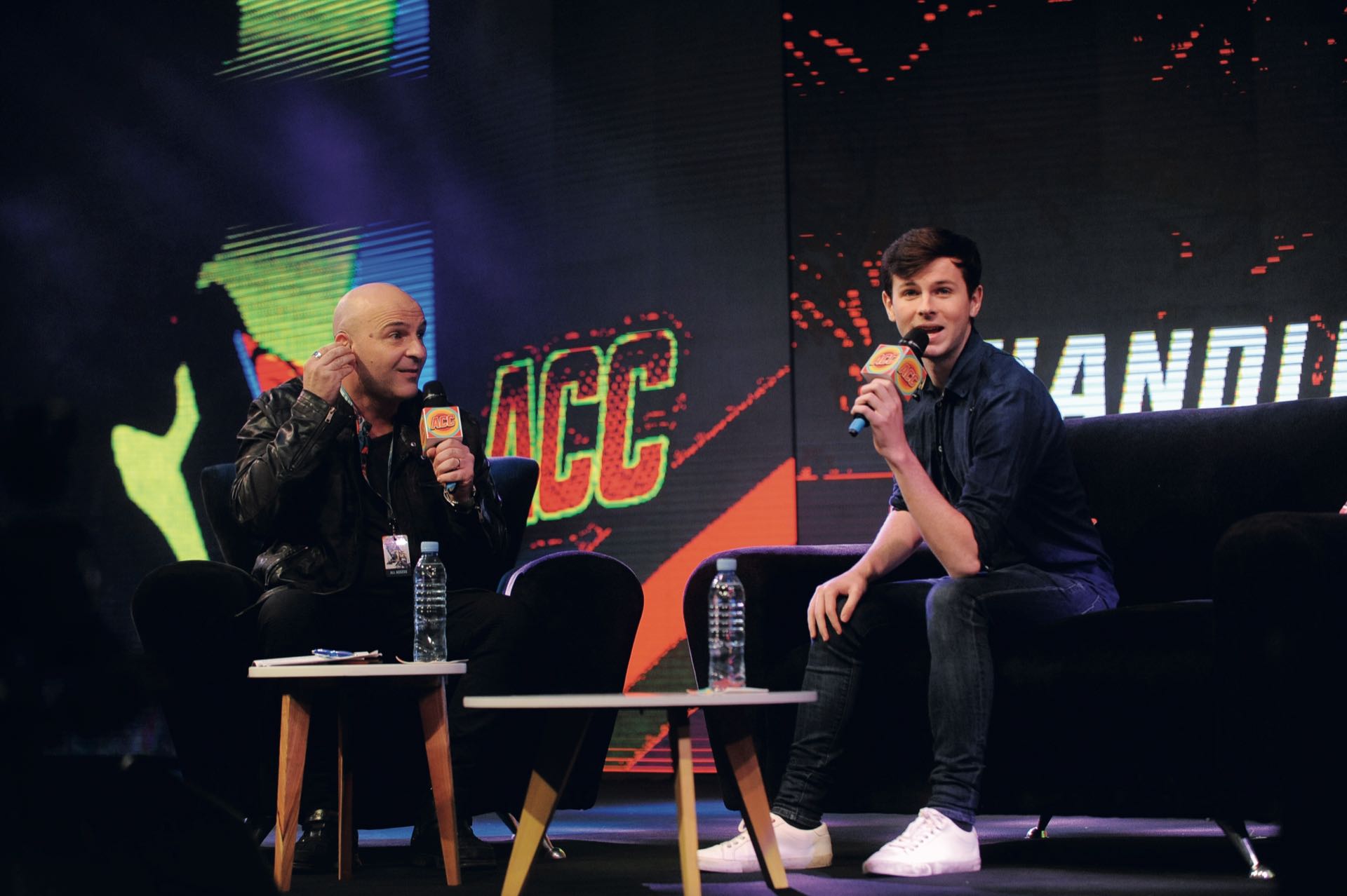En Costa Salguero, con Alexis Puig, host del encuentro.