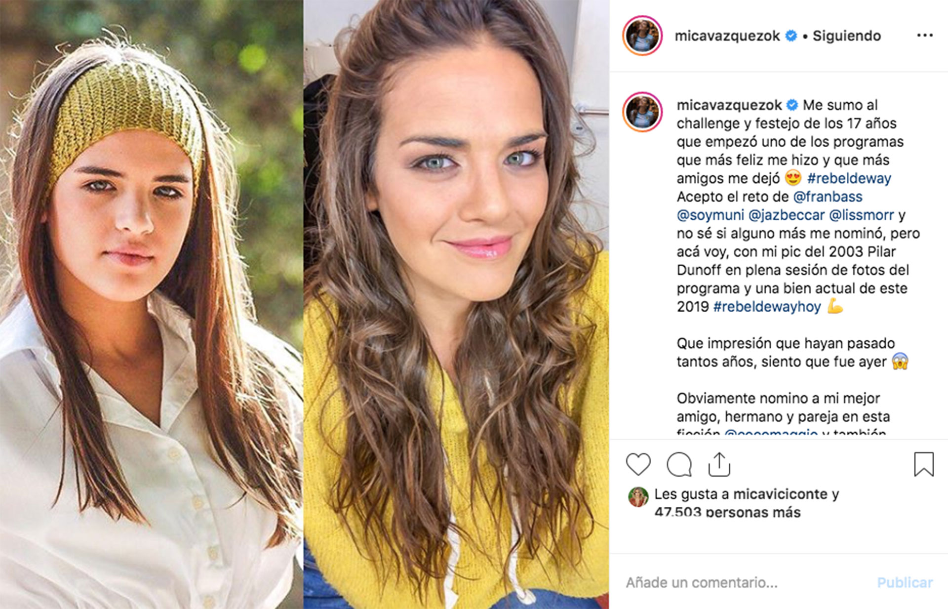 Micaela Vázquez.
