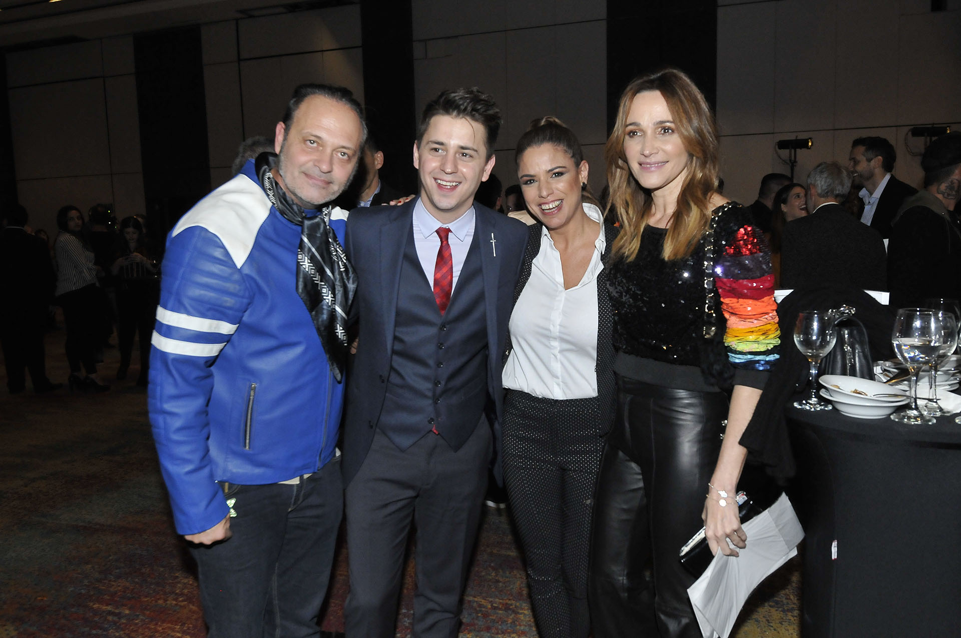 Augusto Tartufoli, Pampito Perello Aciar, Marina Calabró y Verónica Lozano