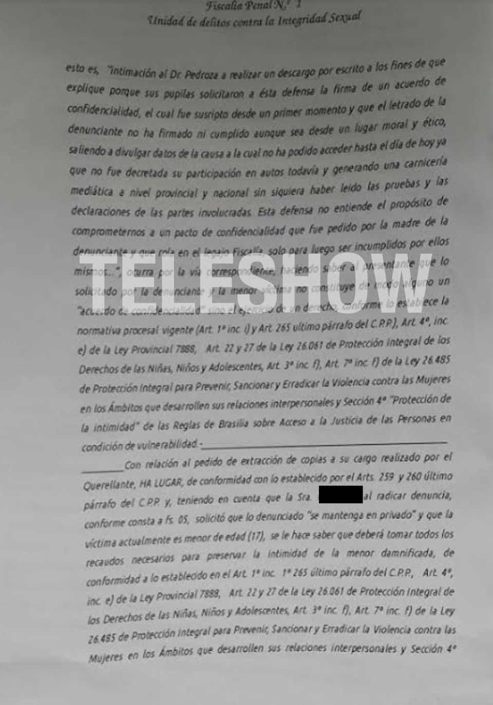 La rectificación al pedido de ampliar la declaración