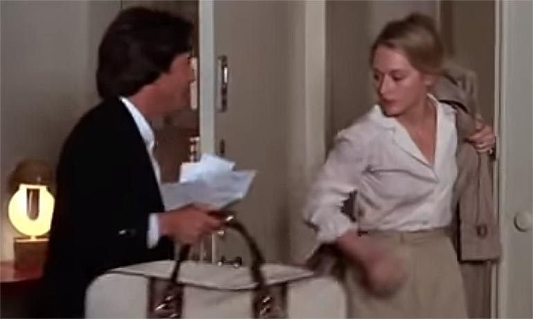 Dustin Hoffman y Meryl Streep en una escena violenta de “Kramer Vs. Kramer”