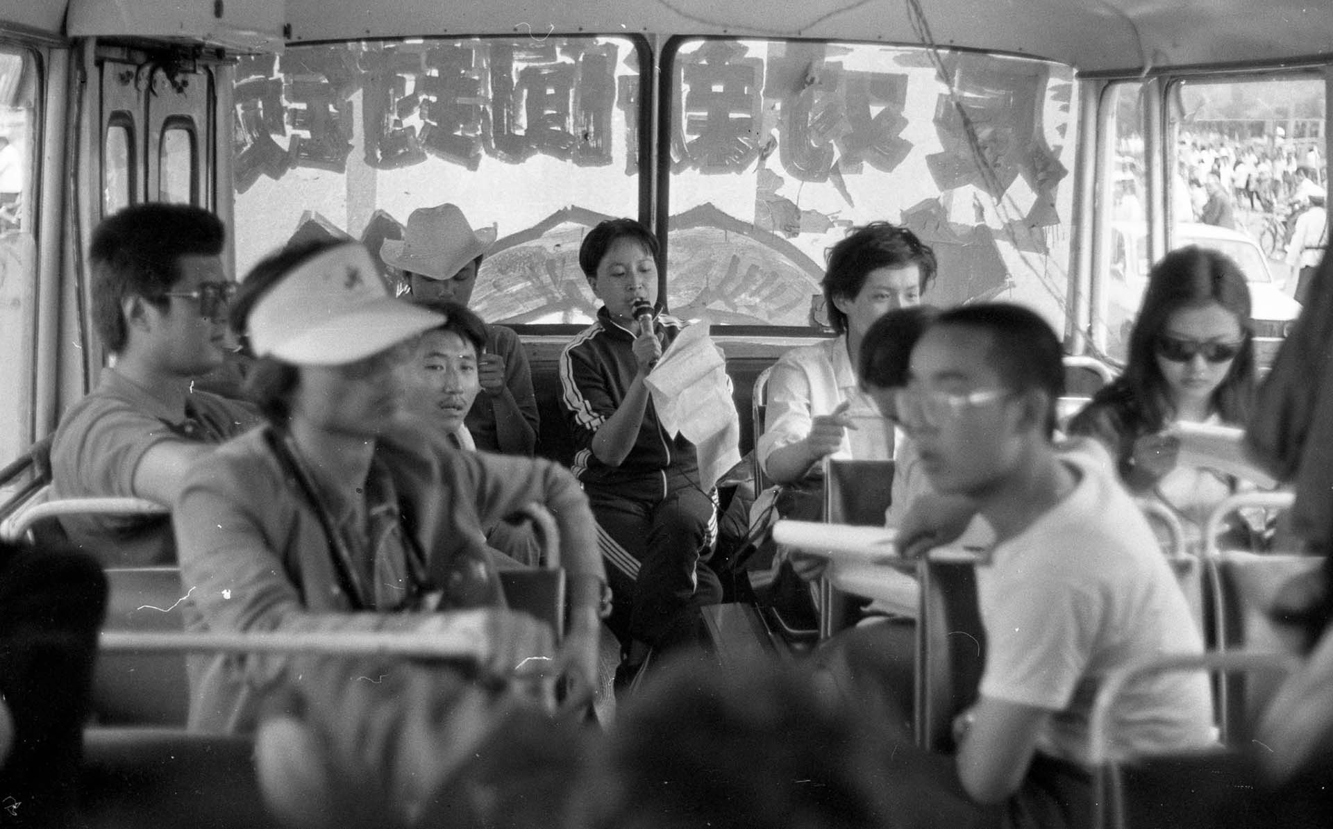 Fotografías de las protestas tomadas en 1989 previo a la represión de Tiananmen (Jian Liu)