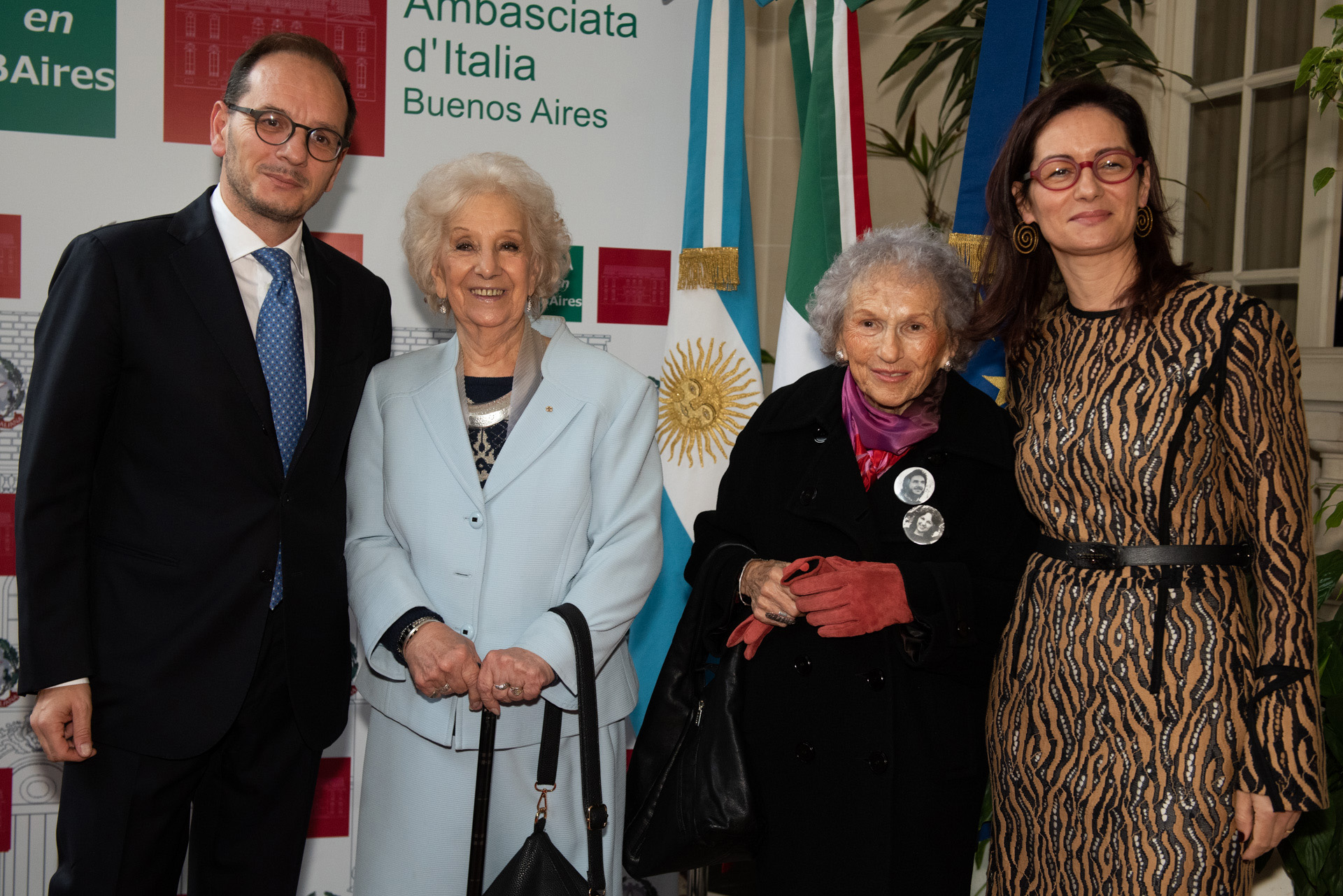 Estela de Carlotto, presidente de Abuelas de Plaza de Mayo; y Lita Boitano, presidenta de Familiares de Desaparecidos y Detenidos por Razones Políticas