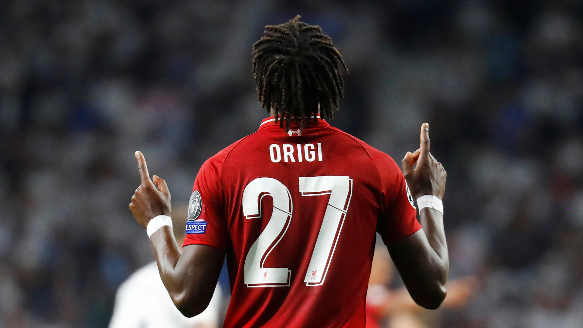El festejo de Origi (REUTERS)