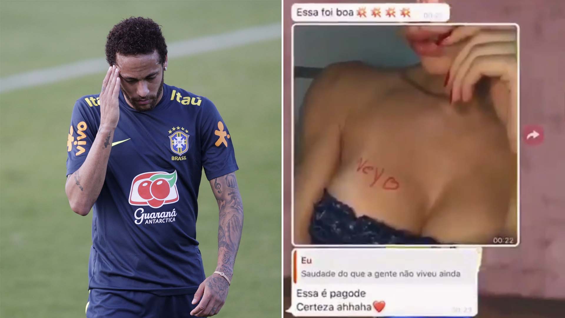 Neymar difundió conversaciones que tuvo con la denunciante para defenderse