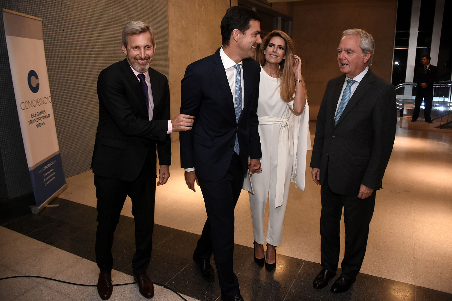 Rogelio Frigerio, Juan Manuel Urtubey, Isabel Macedo y Federico Pinedo