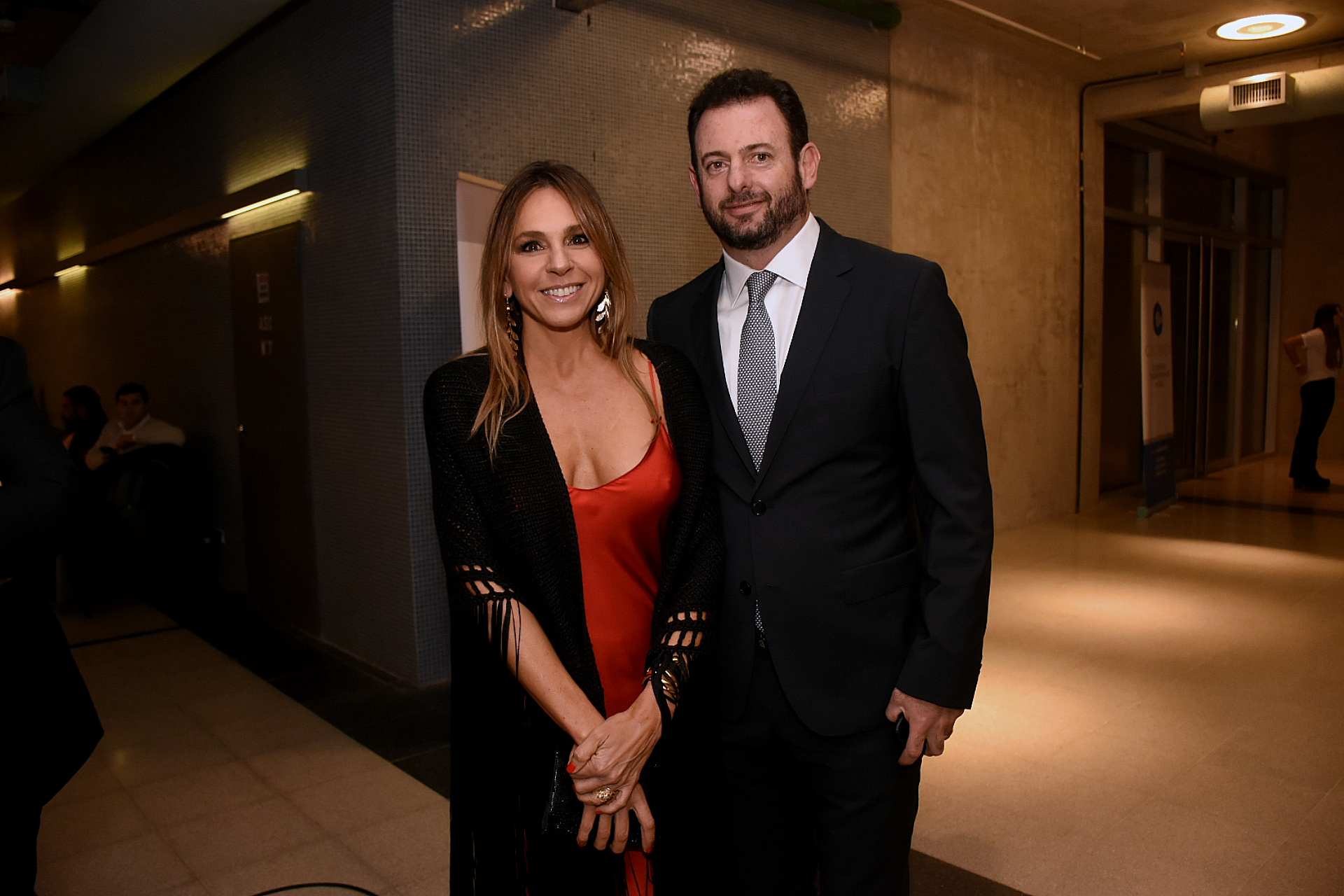 El dirigente industrial José Urtubey y su mujer Soledad