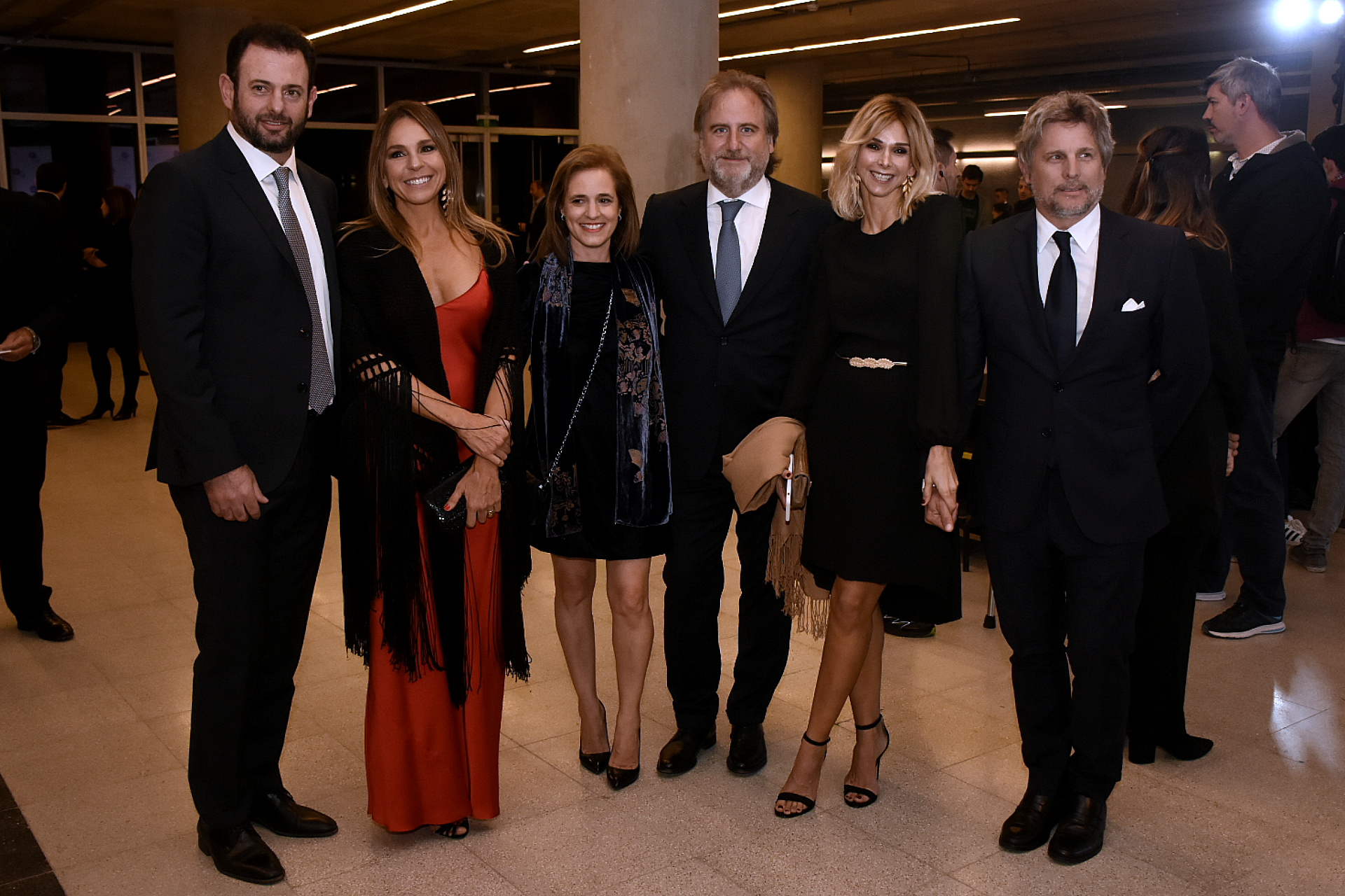 José Urtubey y su mujer Soledad junto a Silvina Pueyrredon, Tato Lanusse, Vicky Fariña y Pappo Roca