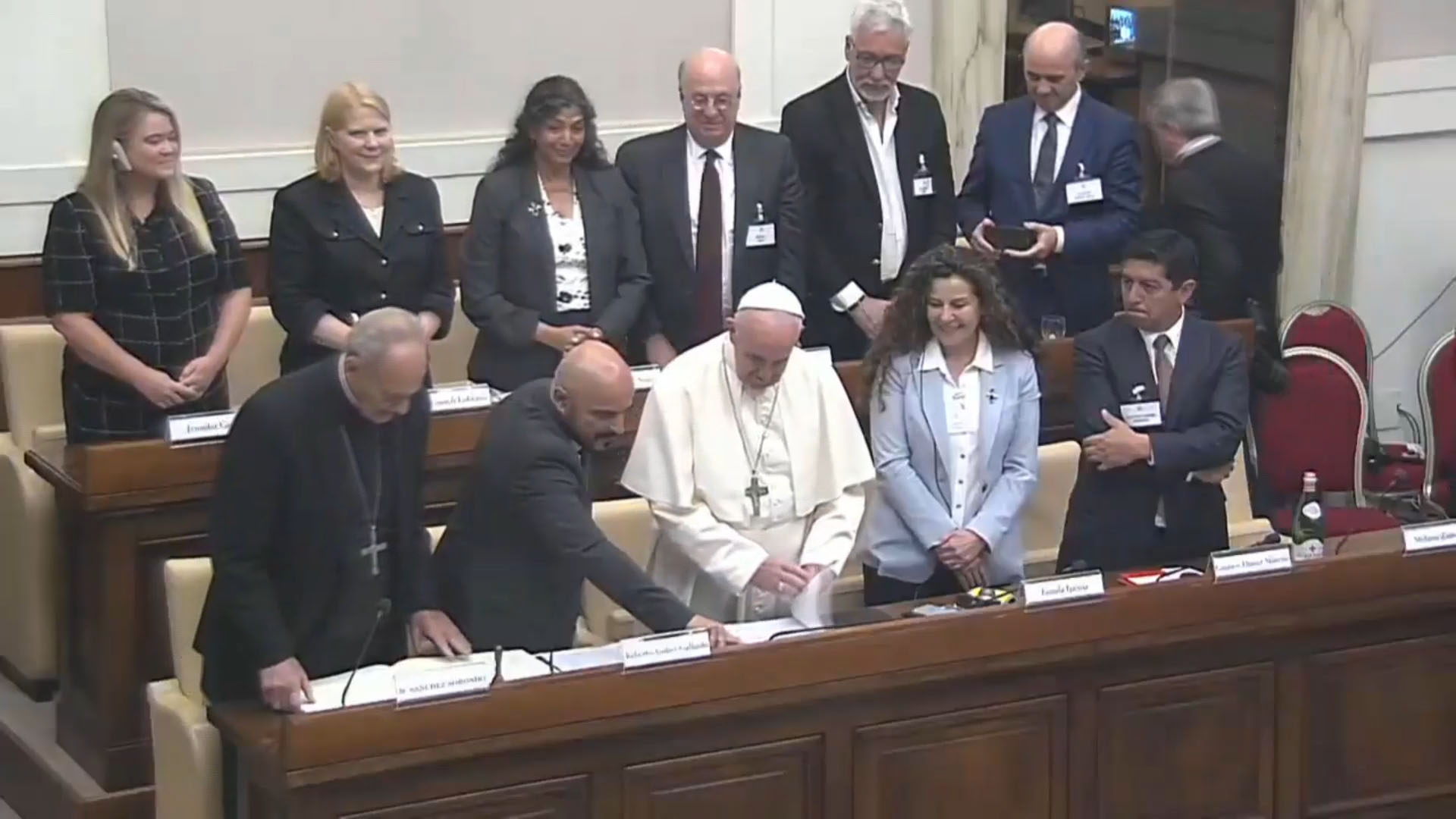 El Papa suscribió la Declaración de Roma