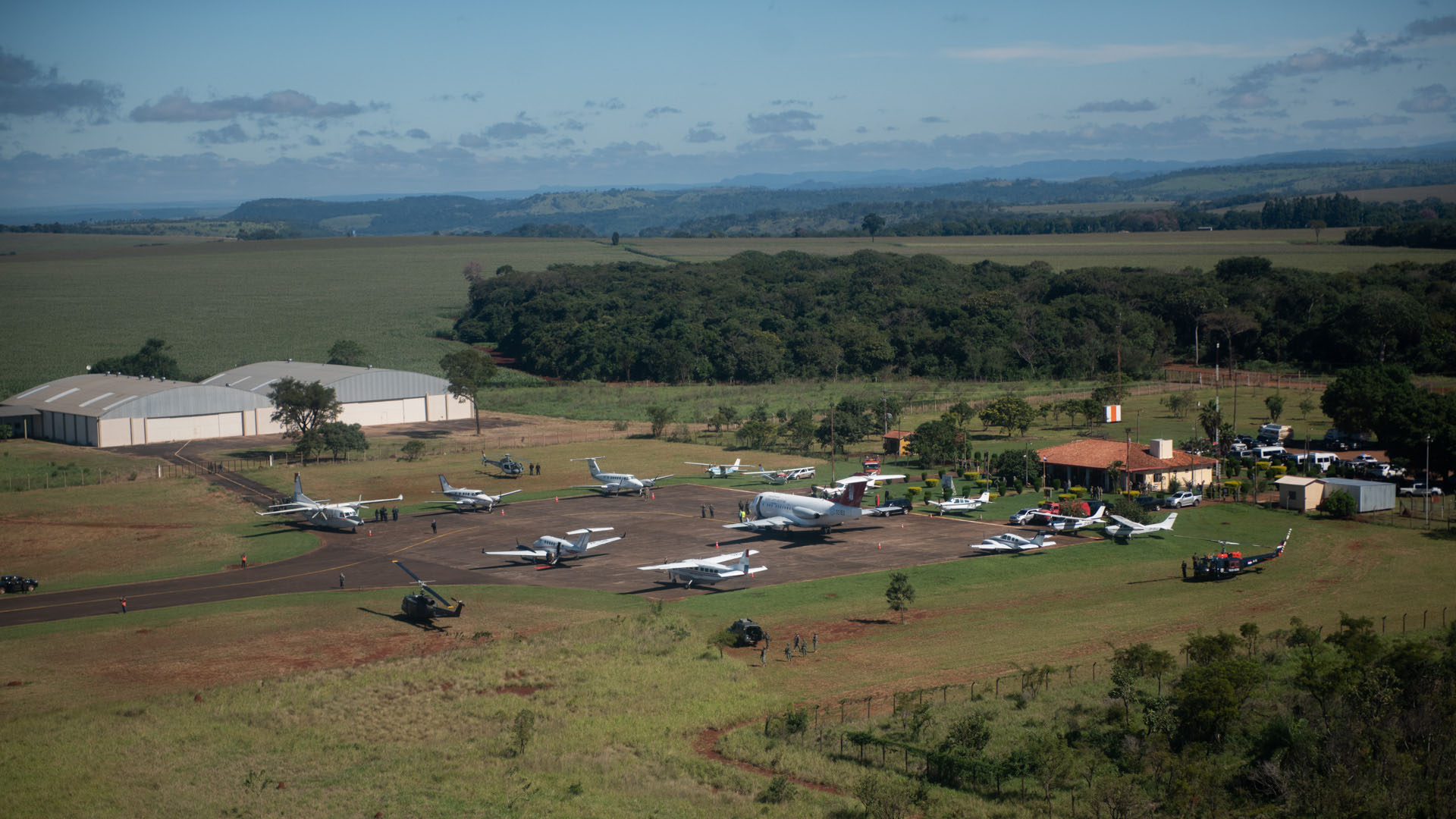 El aeropuerto de Pedro Juan Caballero.