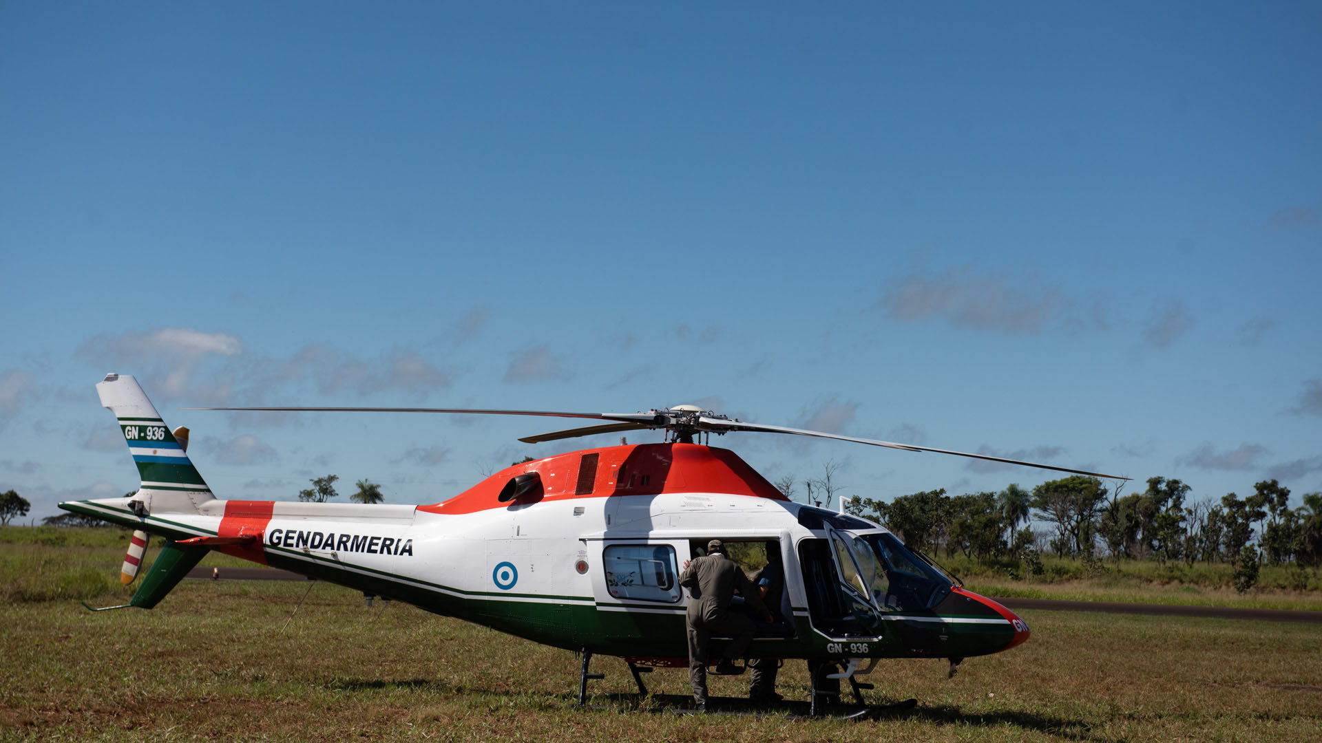 Gendarmería Nacional también participó del operativo.