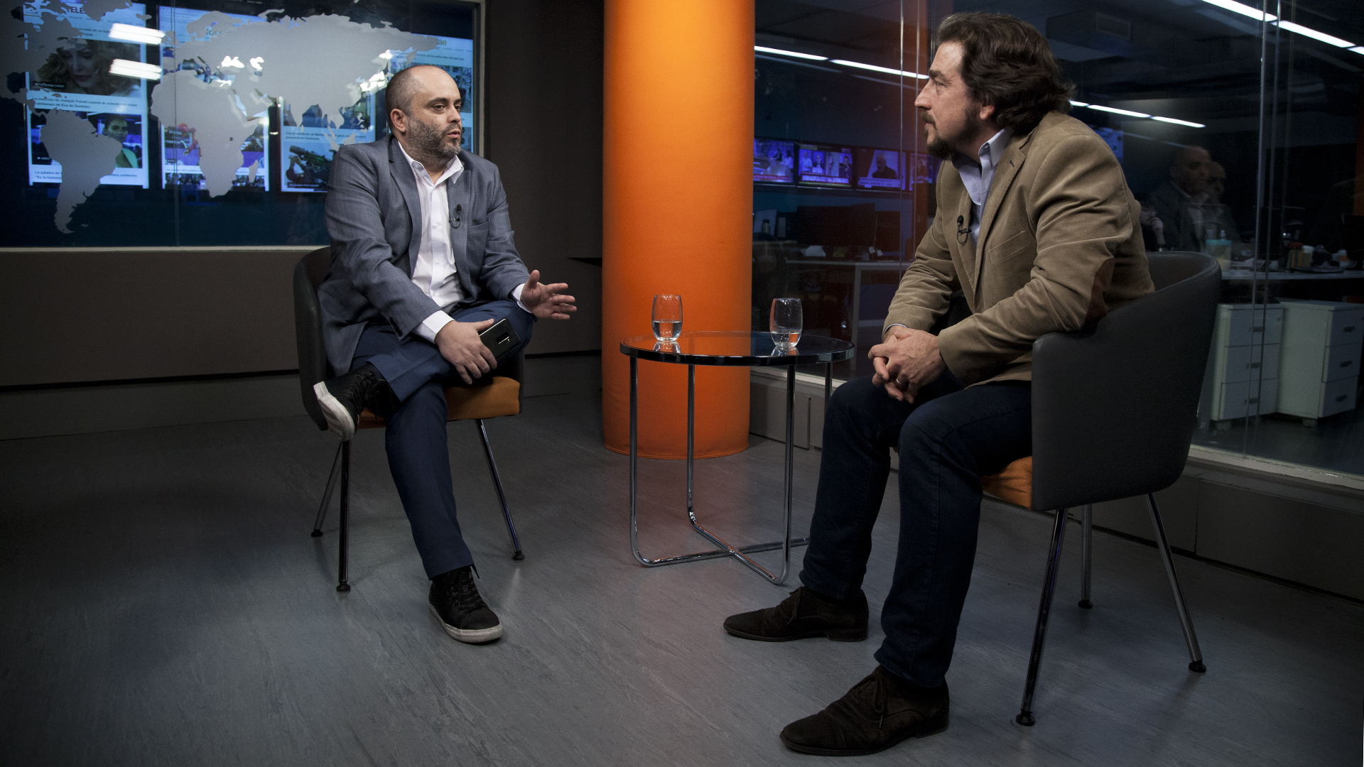 El CEO de Openbank en el estudio de Infobae (Crédito: Santiago Saferstein)