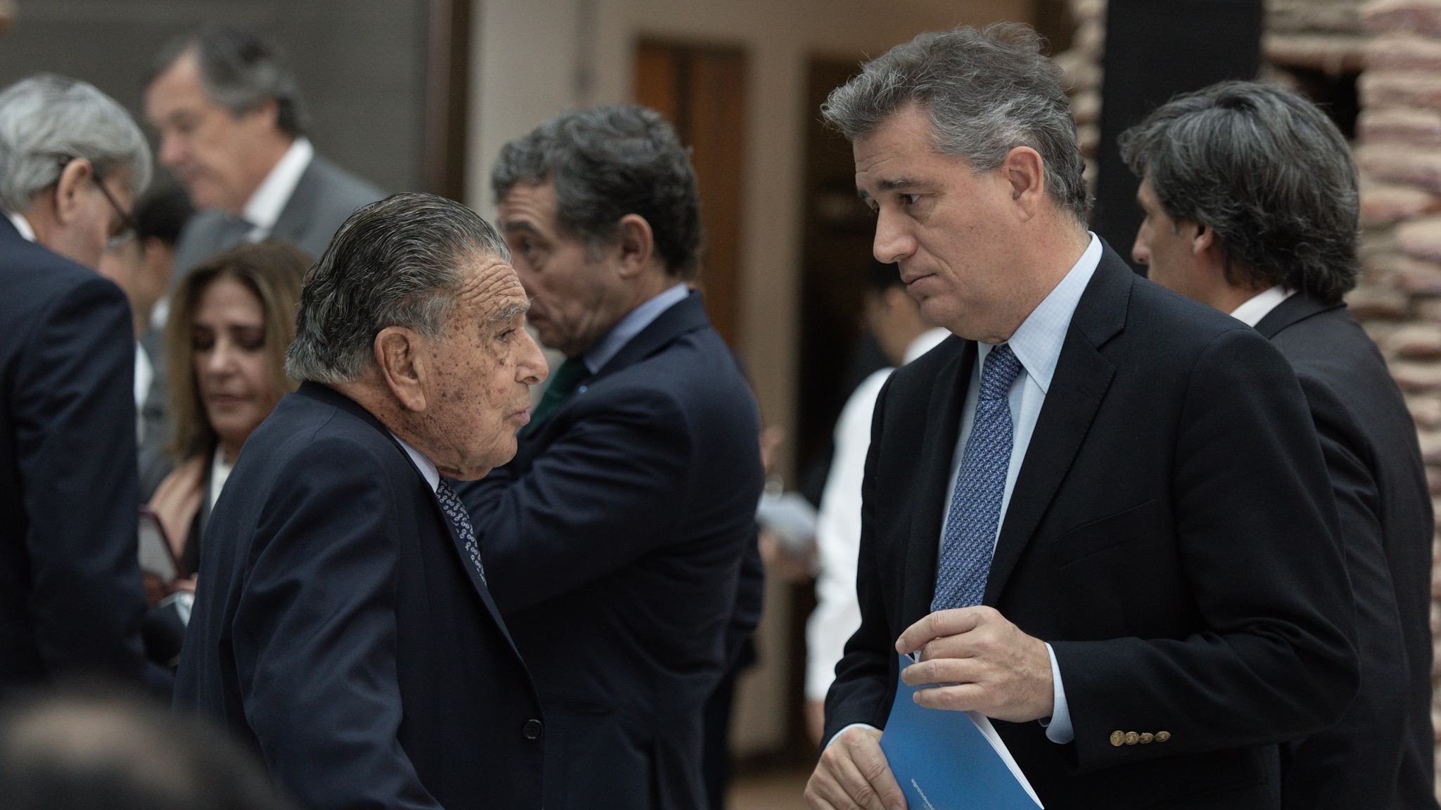 El empresario Eurnekian con el secretario de Agroindustria Luis Etchevehere