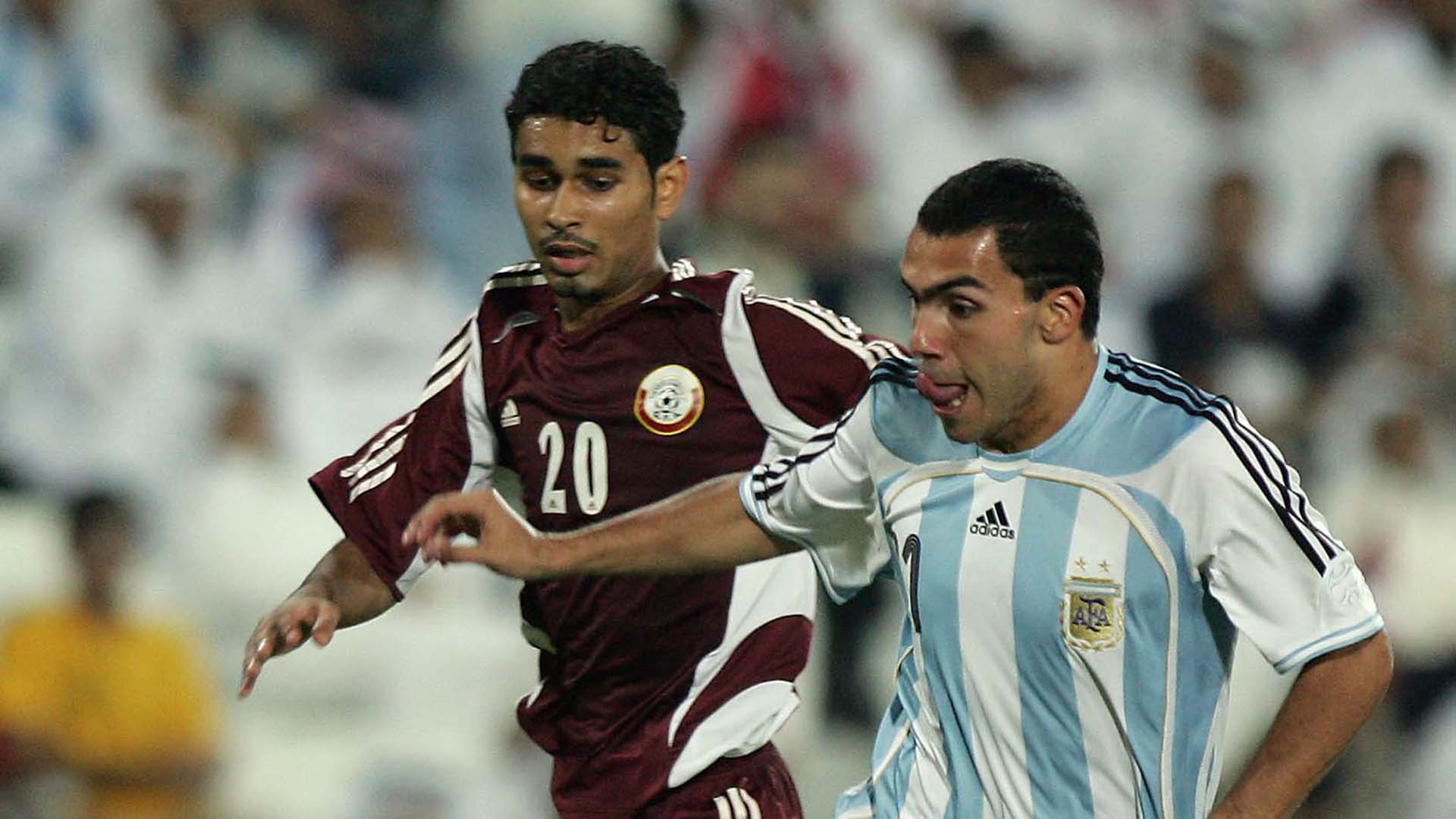 Argentina sólo jugó una vez contra Qatar y fue un triunfo en el 2005 (Foto: AFP)