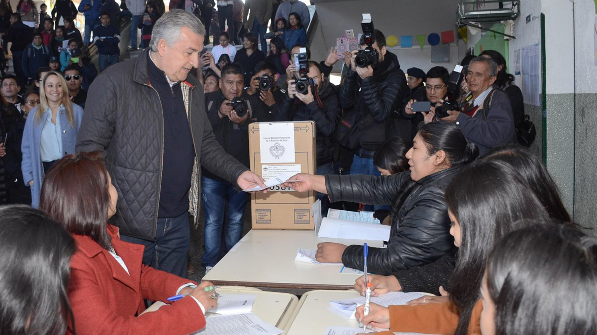Gerardo Morales vota en Jujuy. Aspira a retener la Gobernación