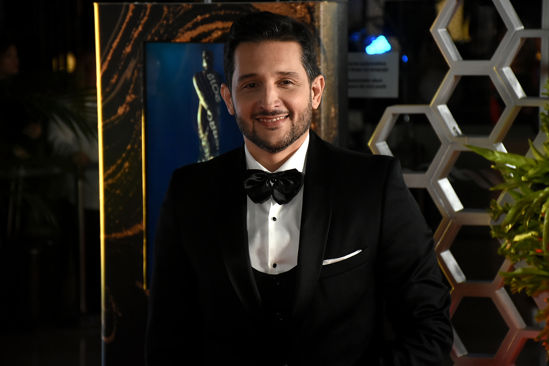Germán Paoloski llegó elegantísimo a la ceremonia