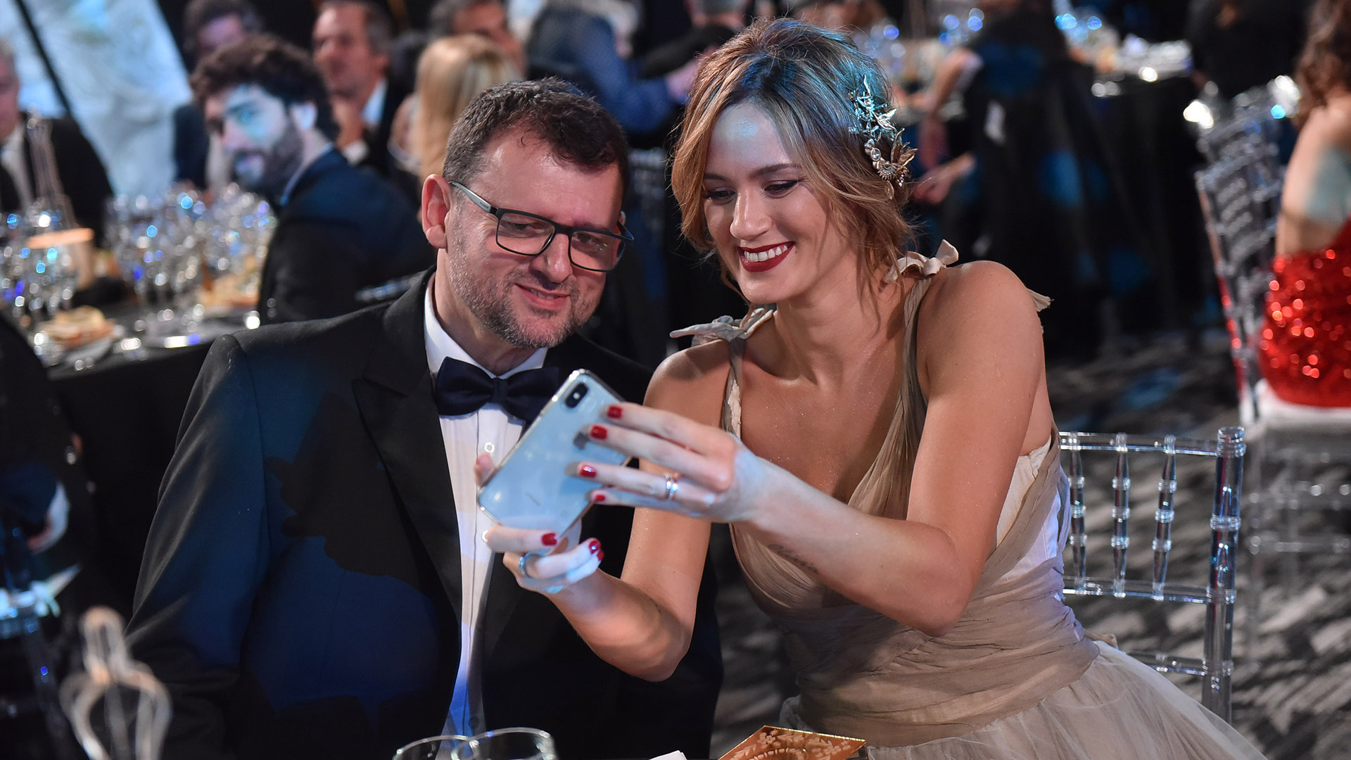 Paula Chaves y Christophe Krywonis: una selfie para el recuerdo de los ex compañeros de Bake off