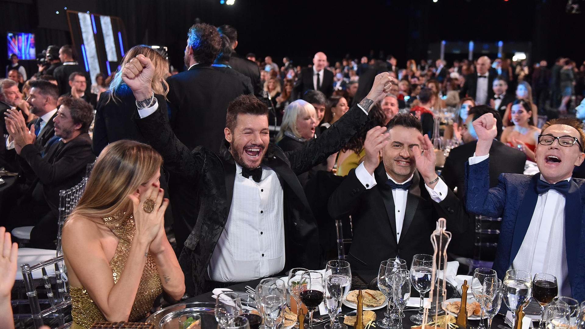 Marcelo Tinelli fue homenajeado en los premios Martín Fierro (Prensa Telefe)