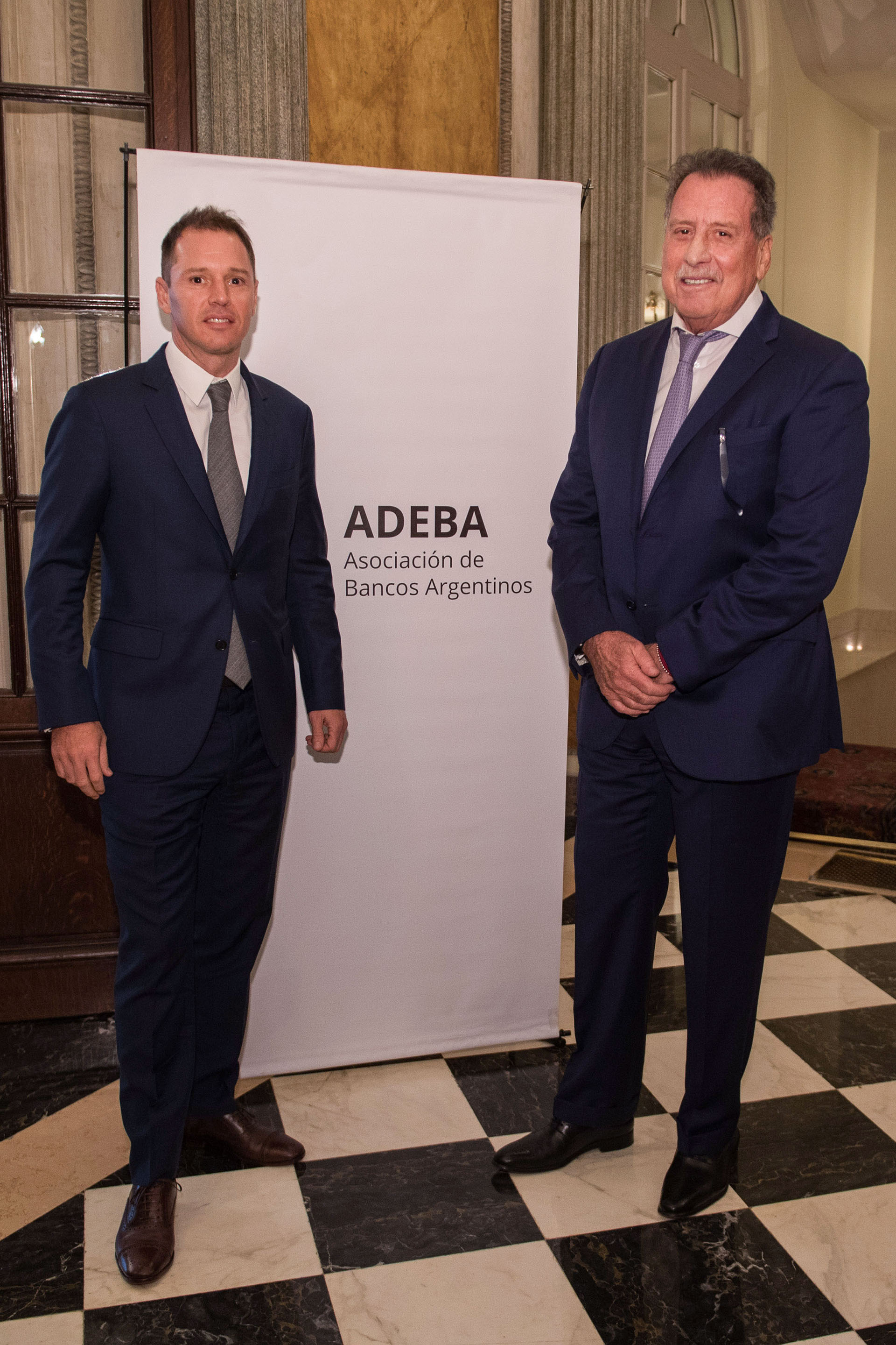 Jorge Brito (h), vicepresidente 1ero de ADEBA, y Jorge Horacio Brito (Banco Macro)